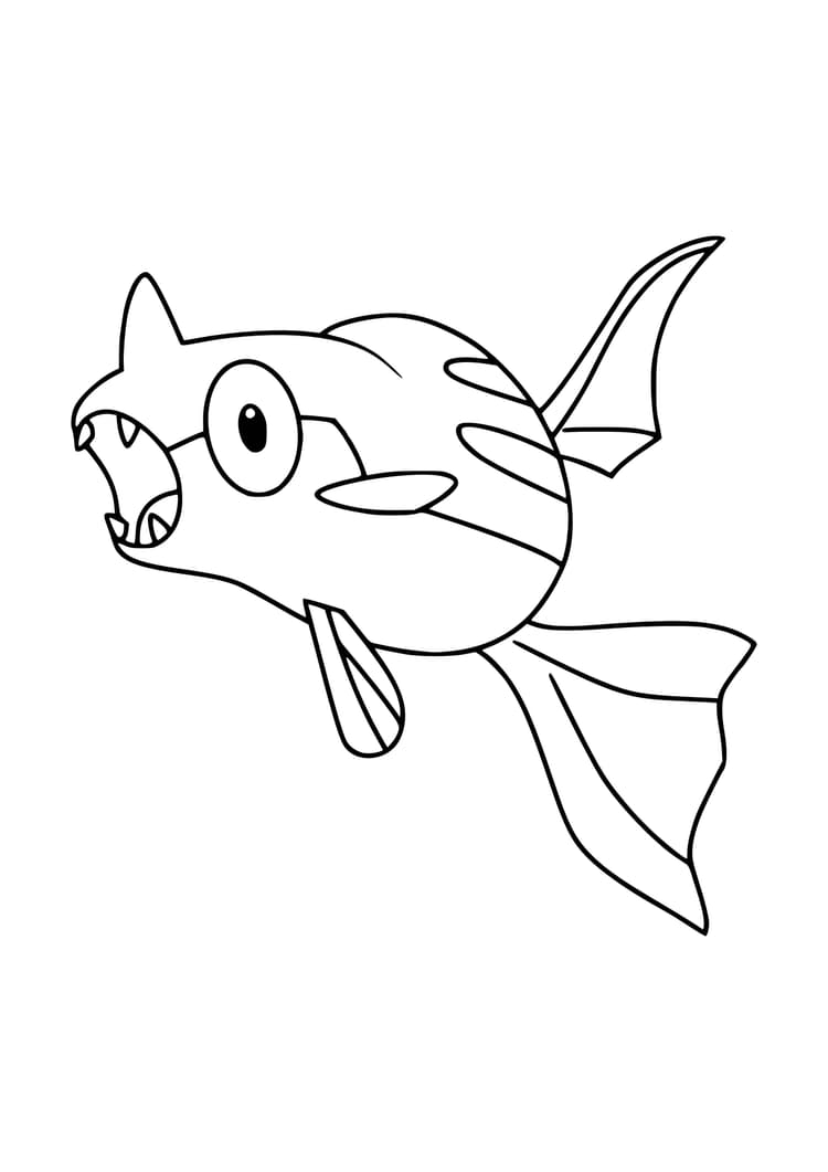 Remoraid coloring page (A4) to print