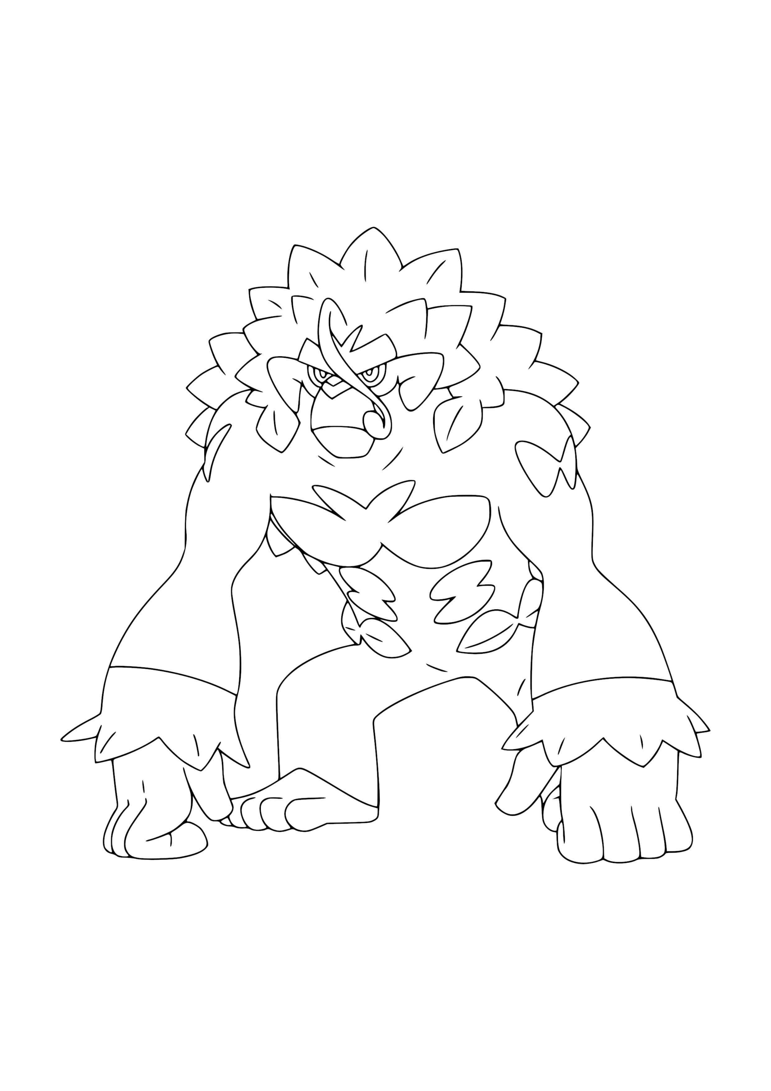 Rillaboom coloring page (A4) to print