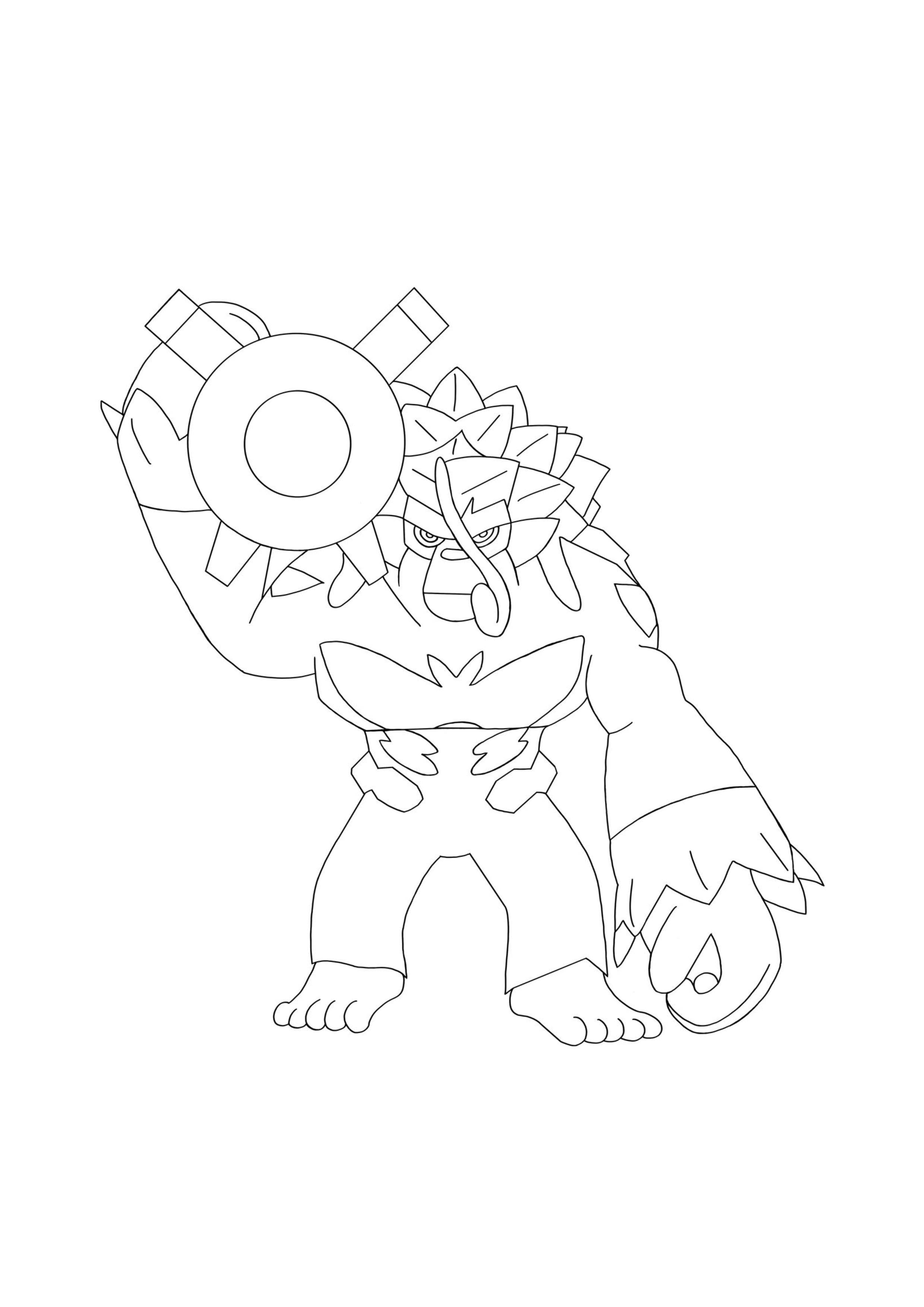 Rillaboom coloring page (A4) to print