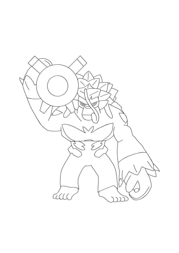 Rillaboom coloring page (A4) to print