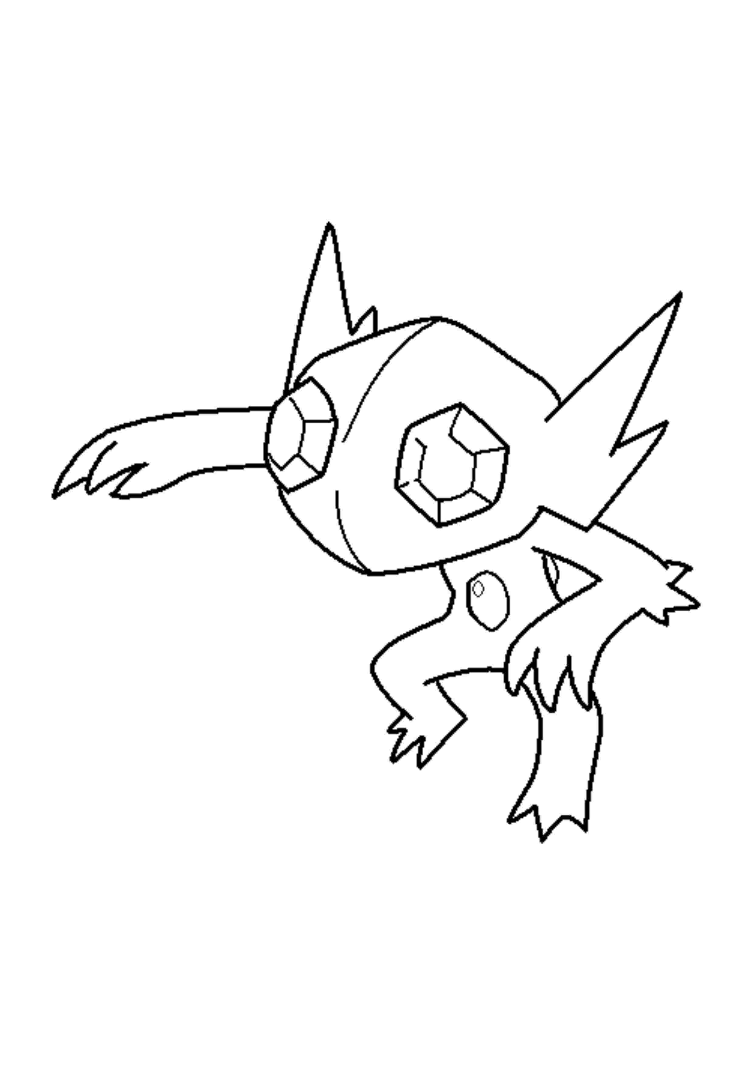 Sableye coloring page (A4) to print