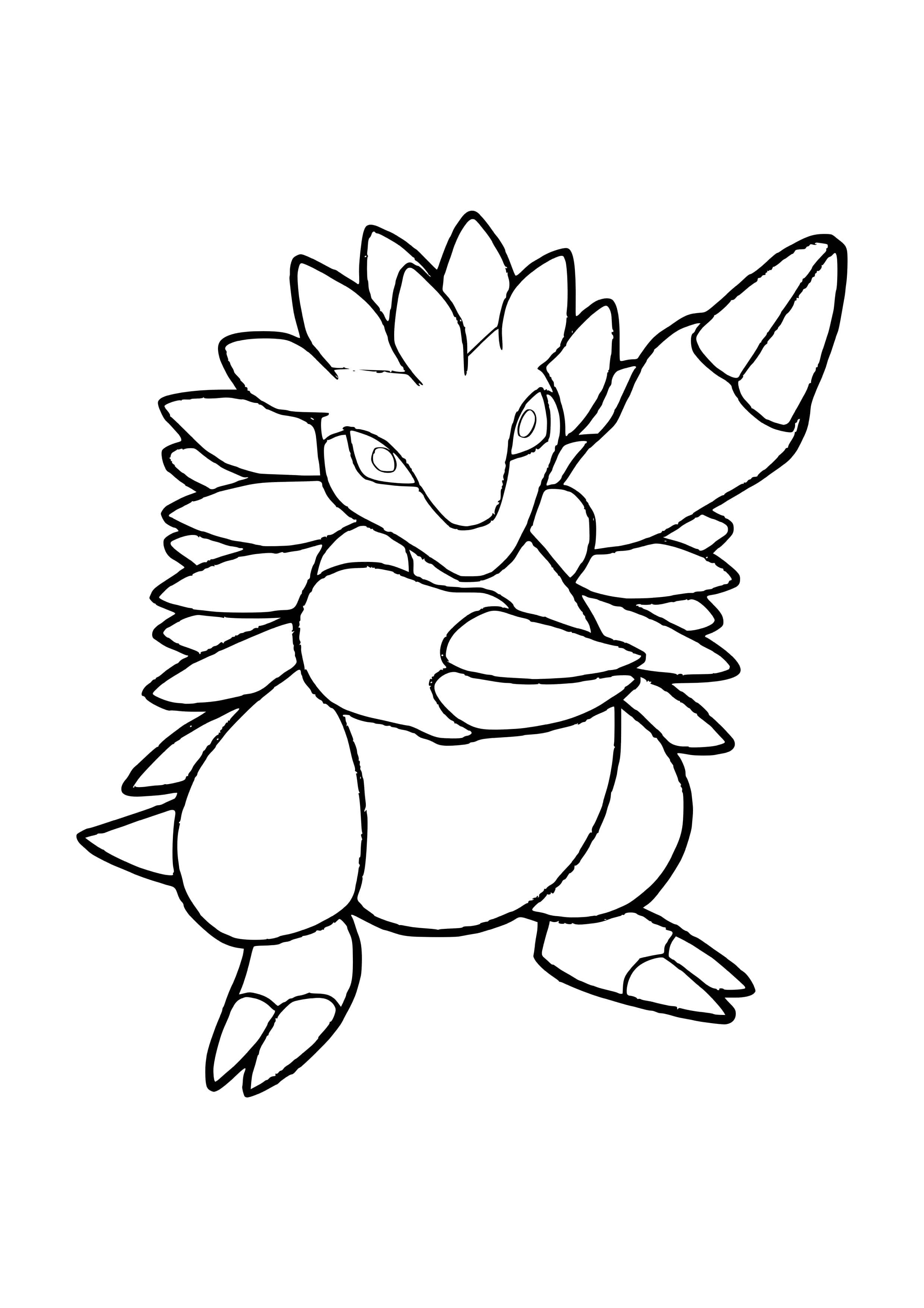 Sandslash coloring page (A4) to print