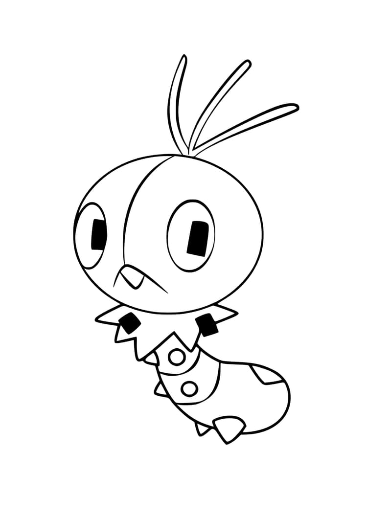 Scatterbug coloring page (A4) to print