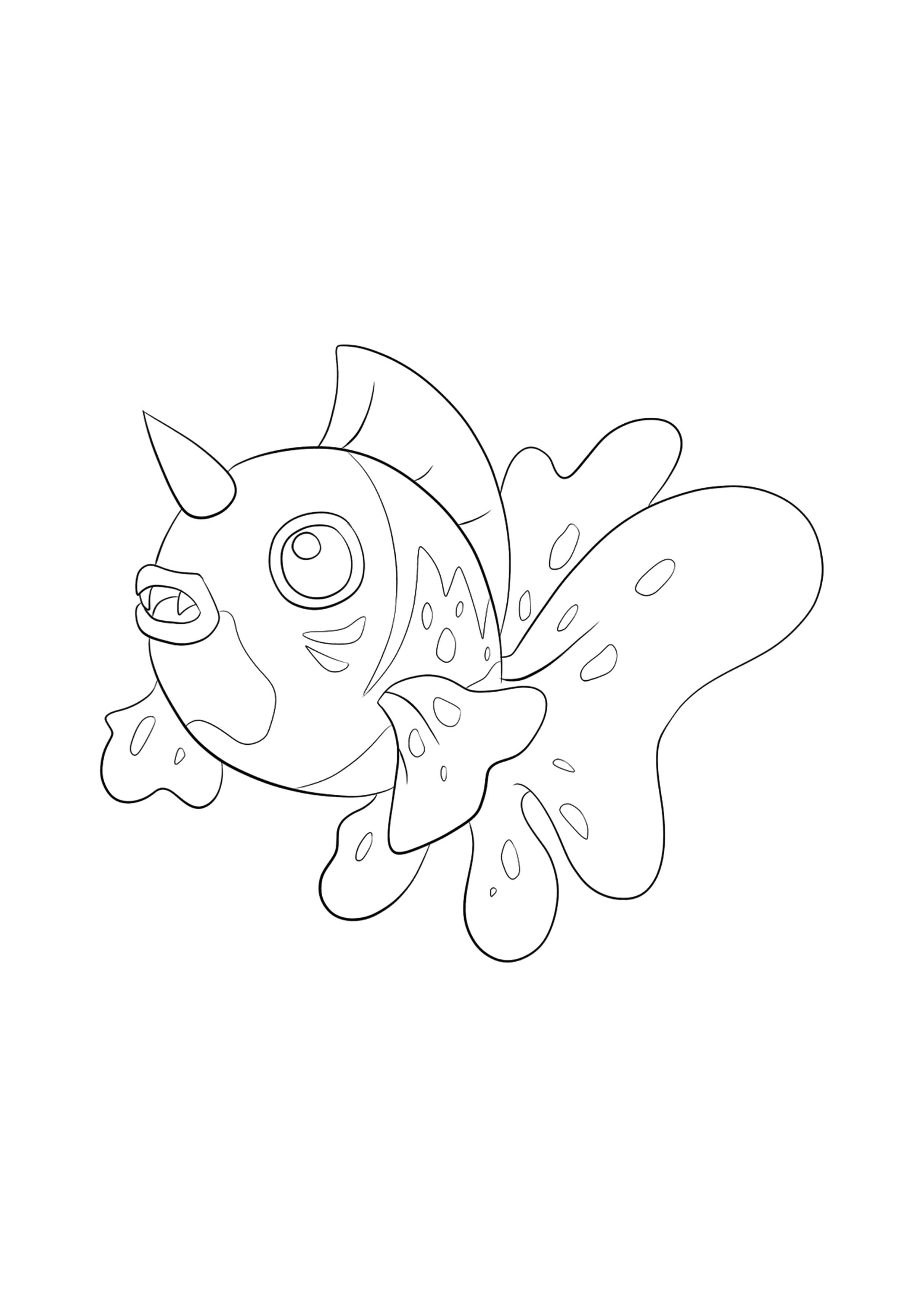 Seaking coloring page (A4) to print