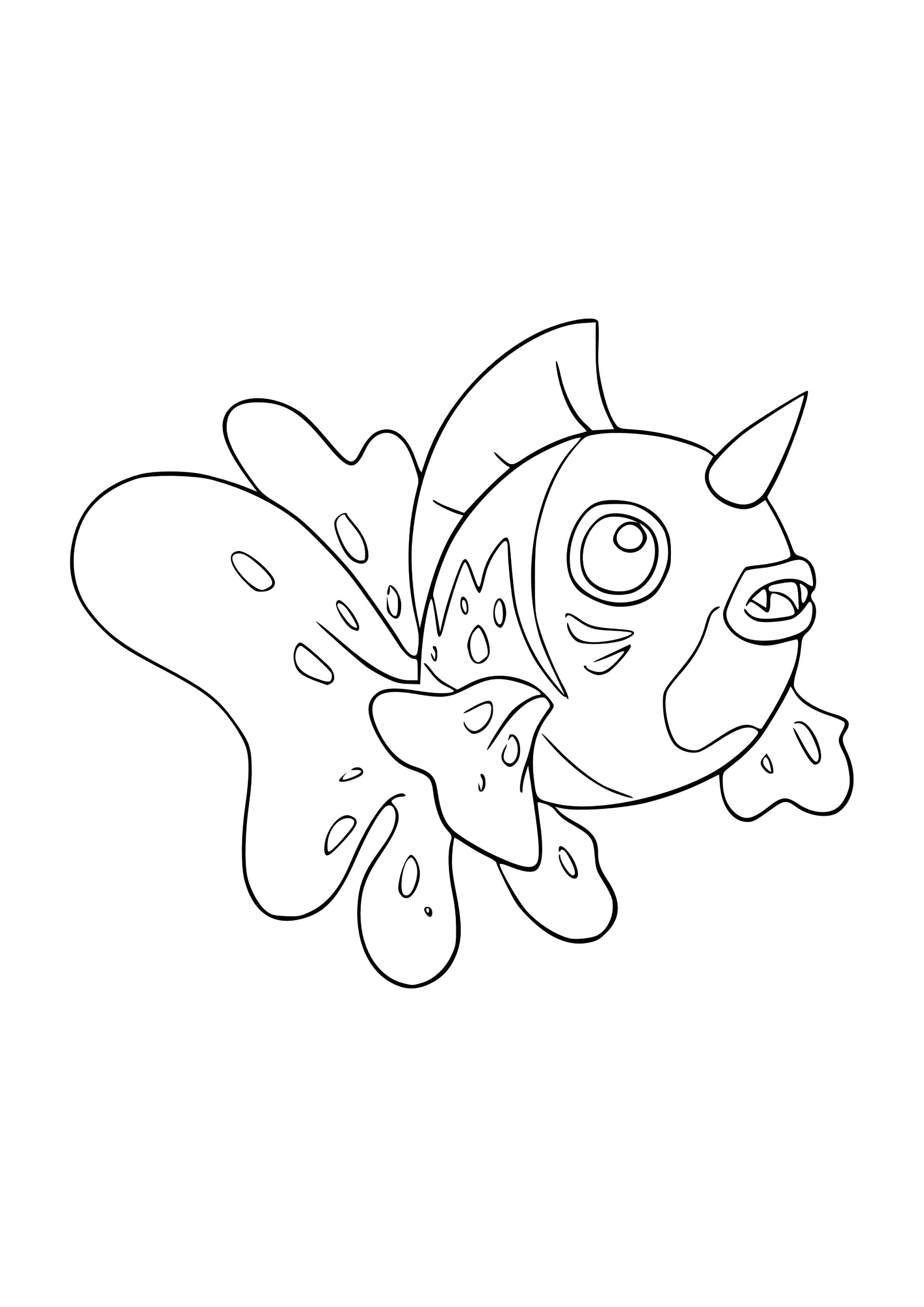 Seaking coloring page (A4) to print