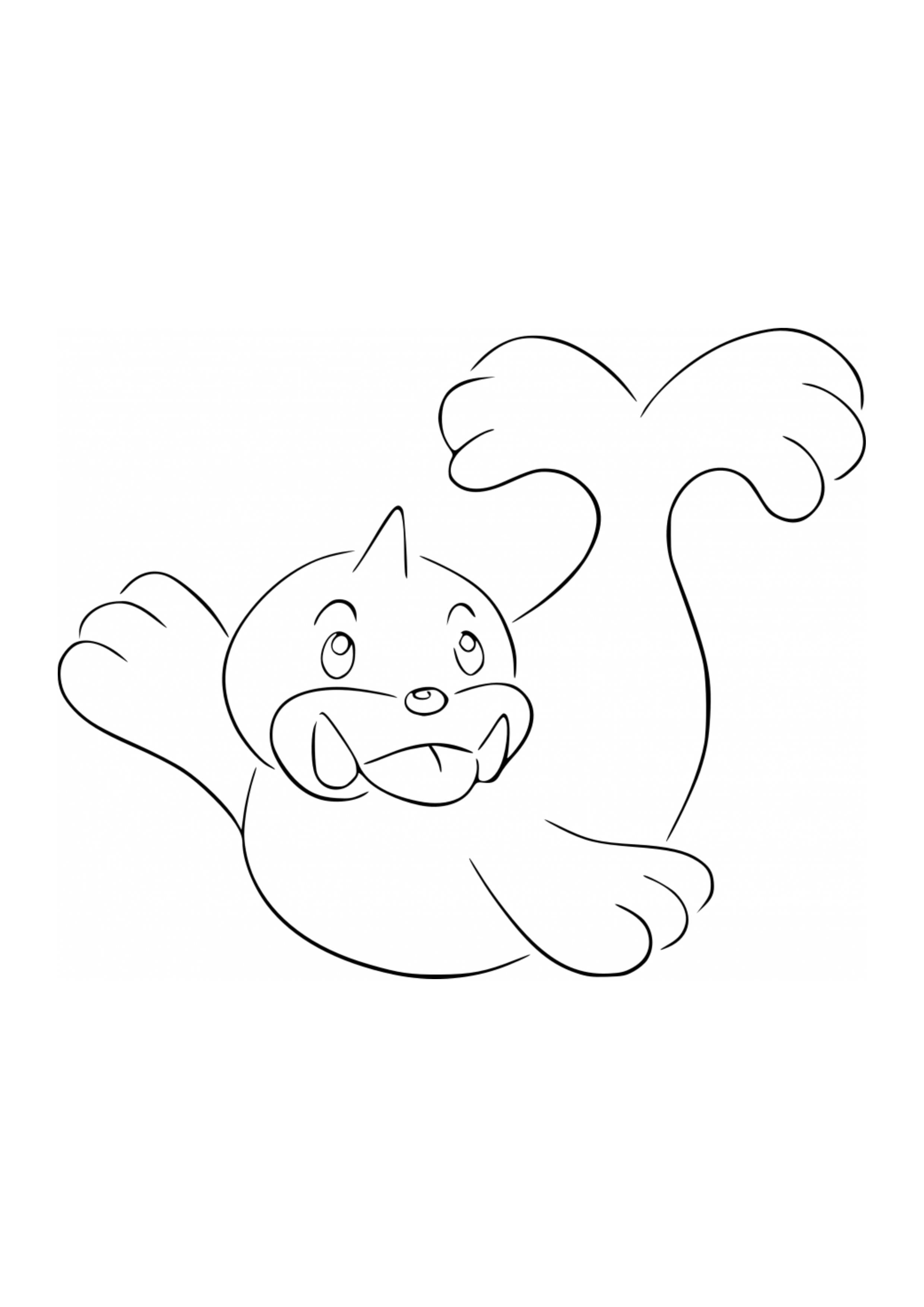Seel coloring page (A4) to print