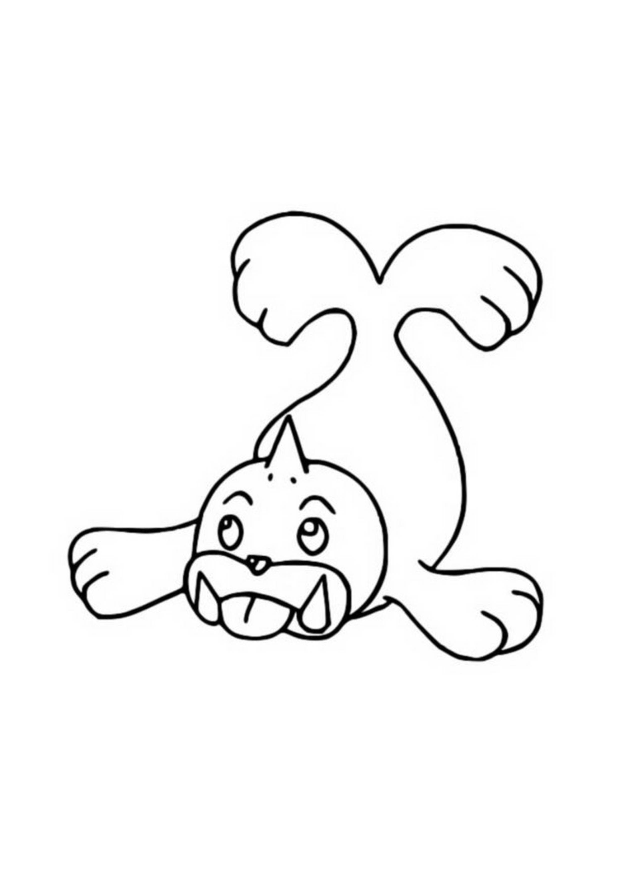 Seel coloring page (A4) to print
