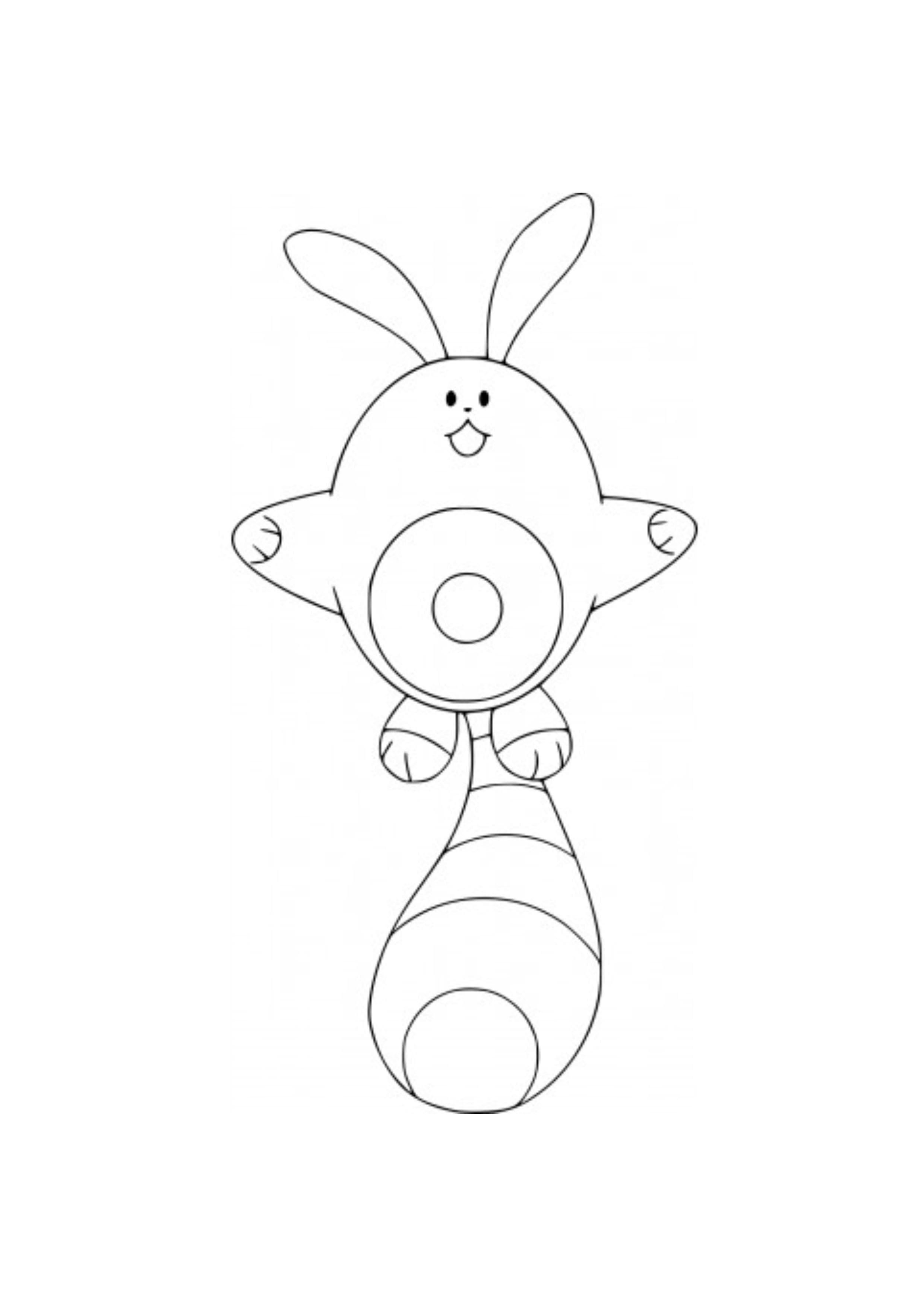Sentret coloring page (A4) to print