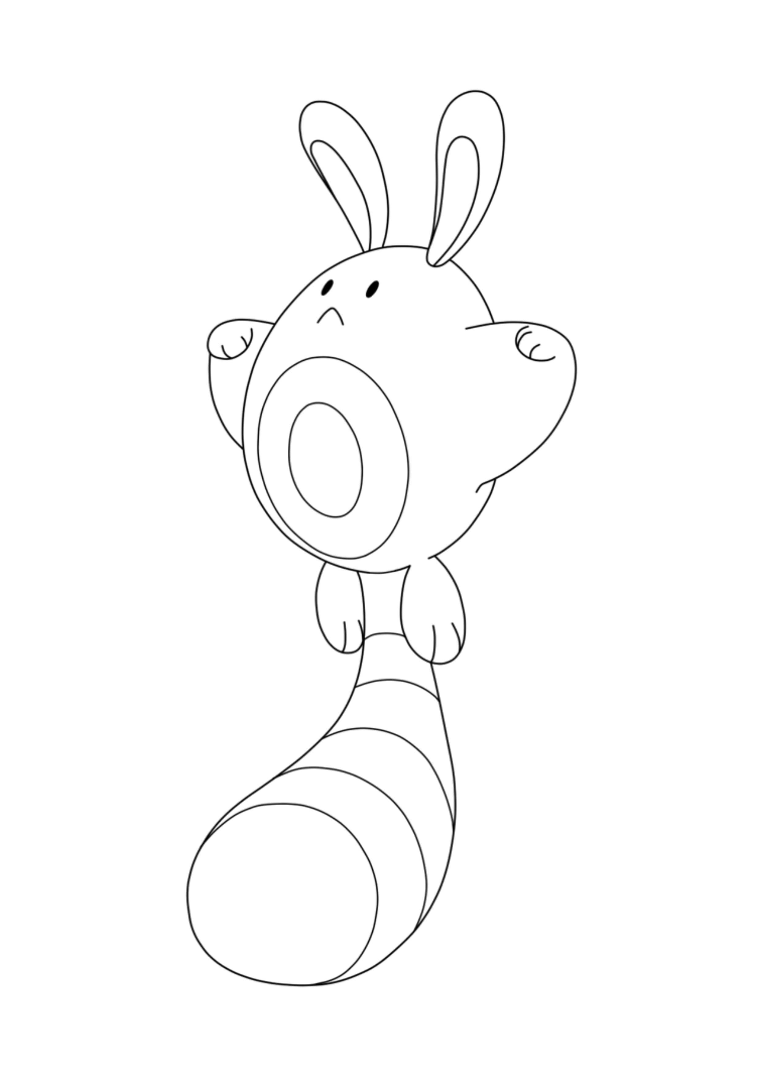 Sentret coloring page (A4) to print