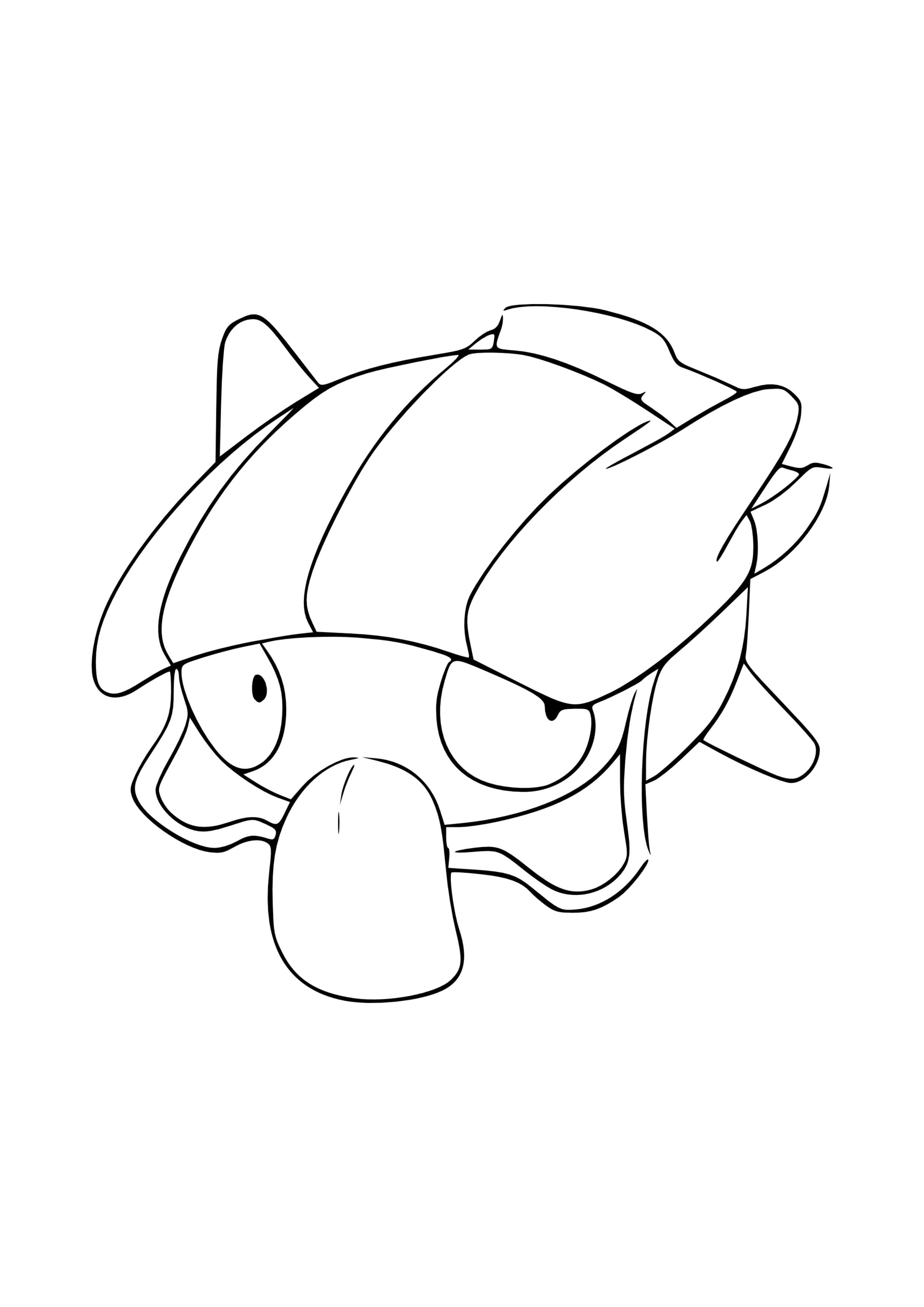 Shellder coloring page (A4) to print