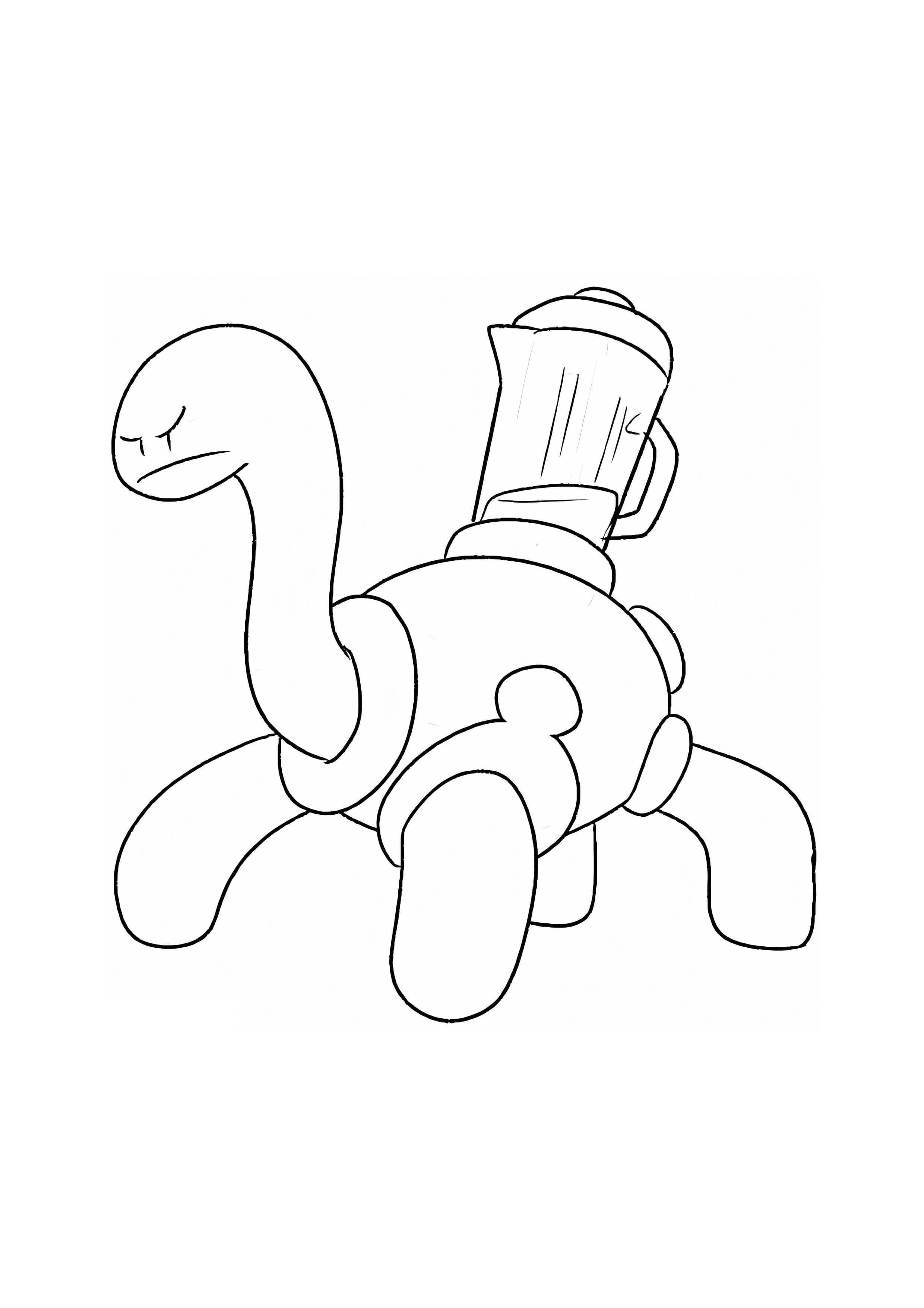 Shuckle coloring page (A4) to print