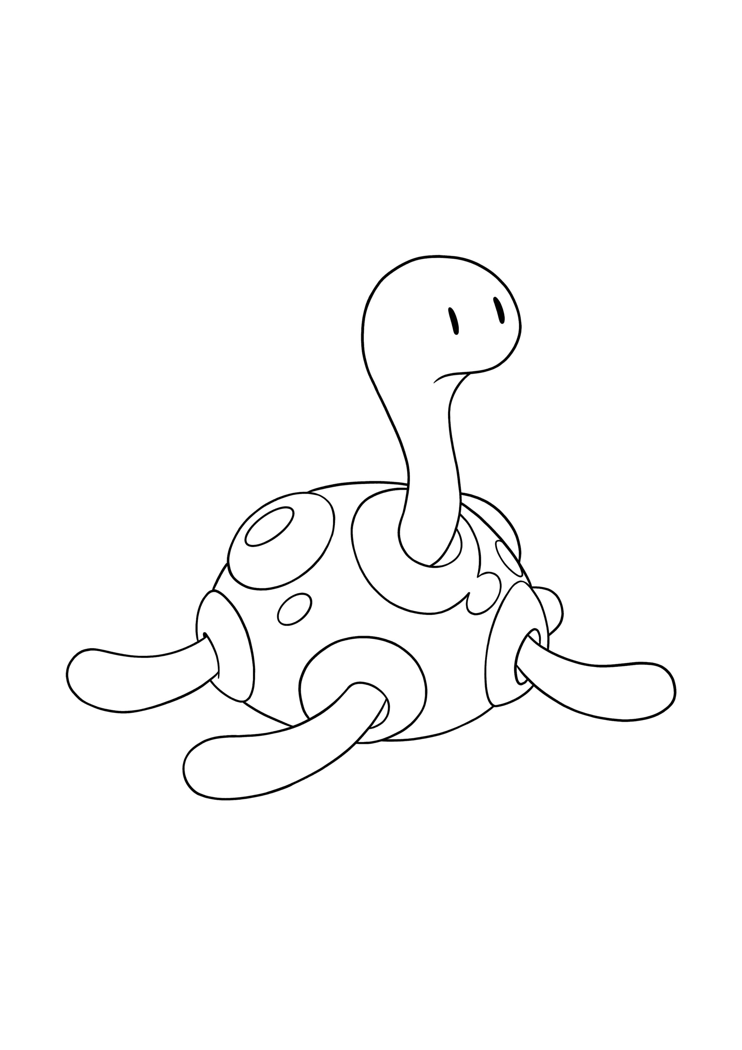 Shuckle coloring page (A4) to print