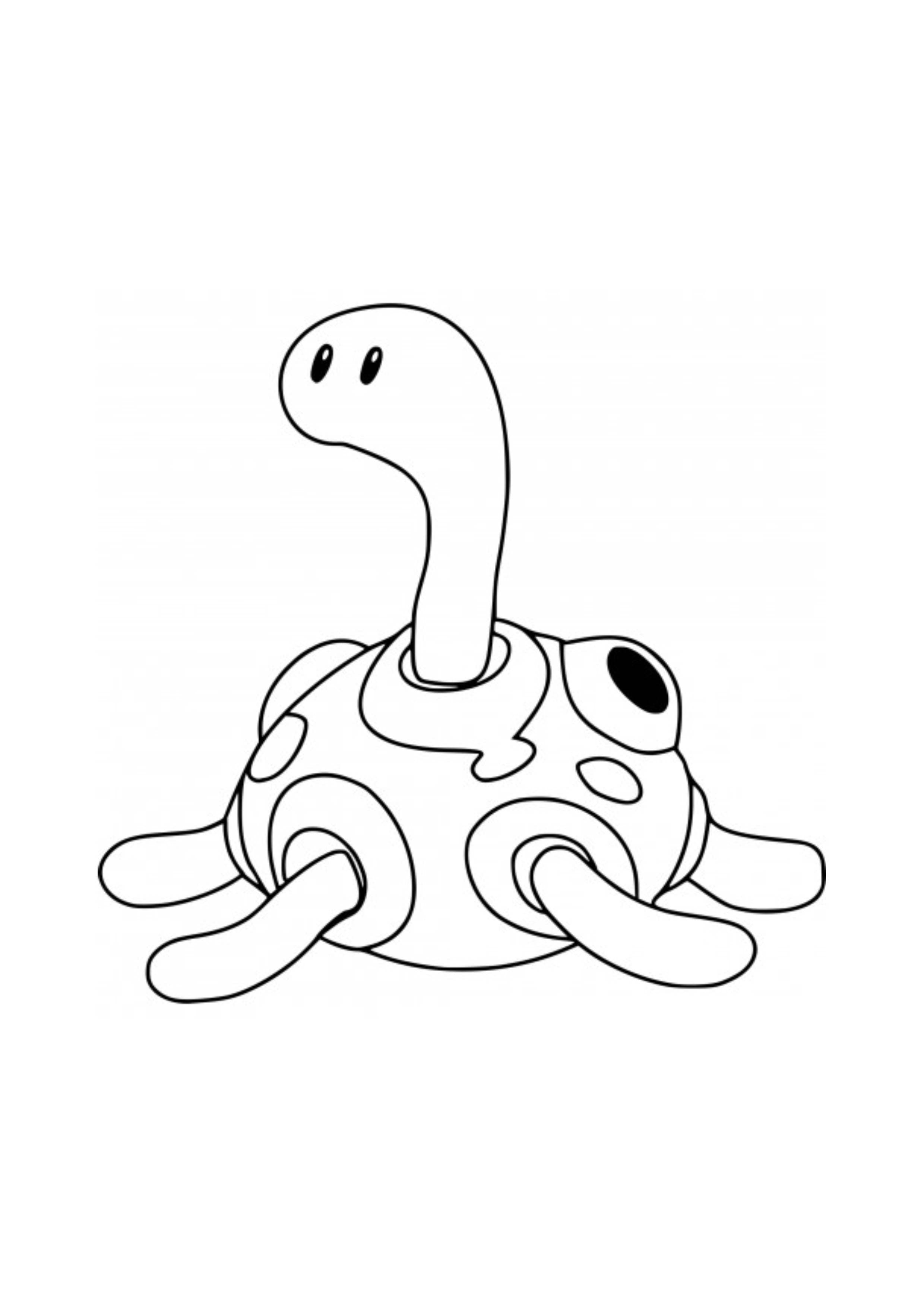 Shuckle coloring page (A4) to print