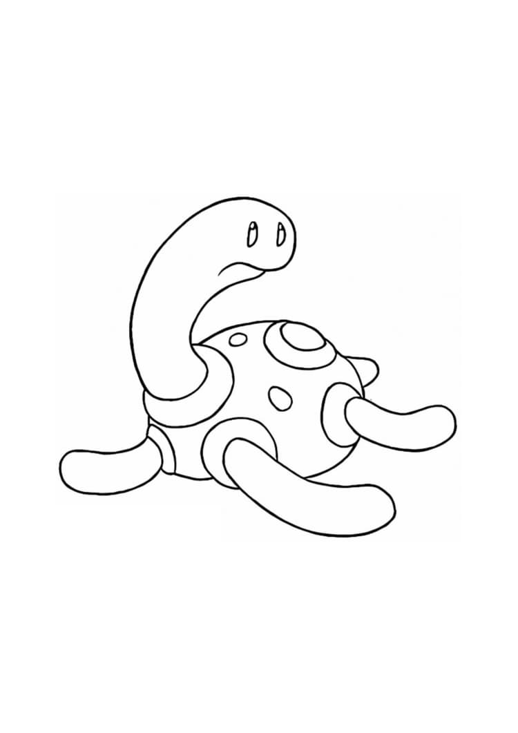 Shuckle coloring page (A4) to print