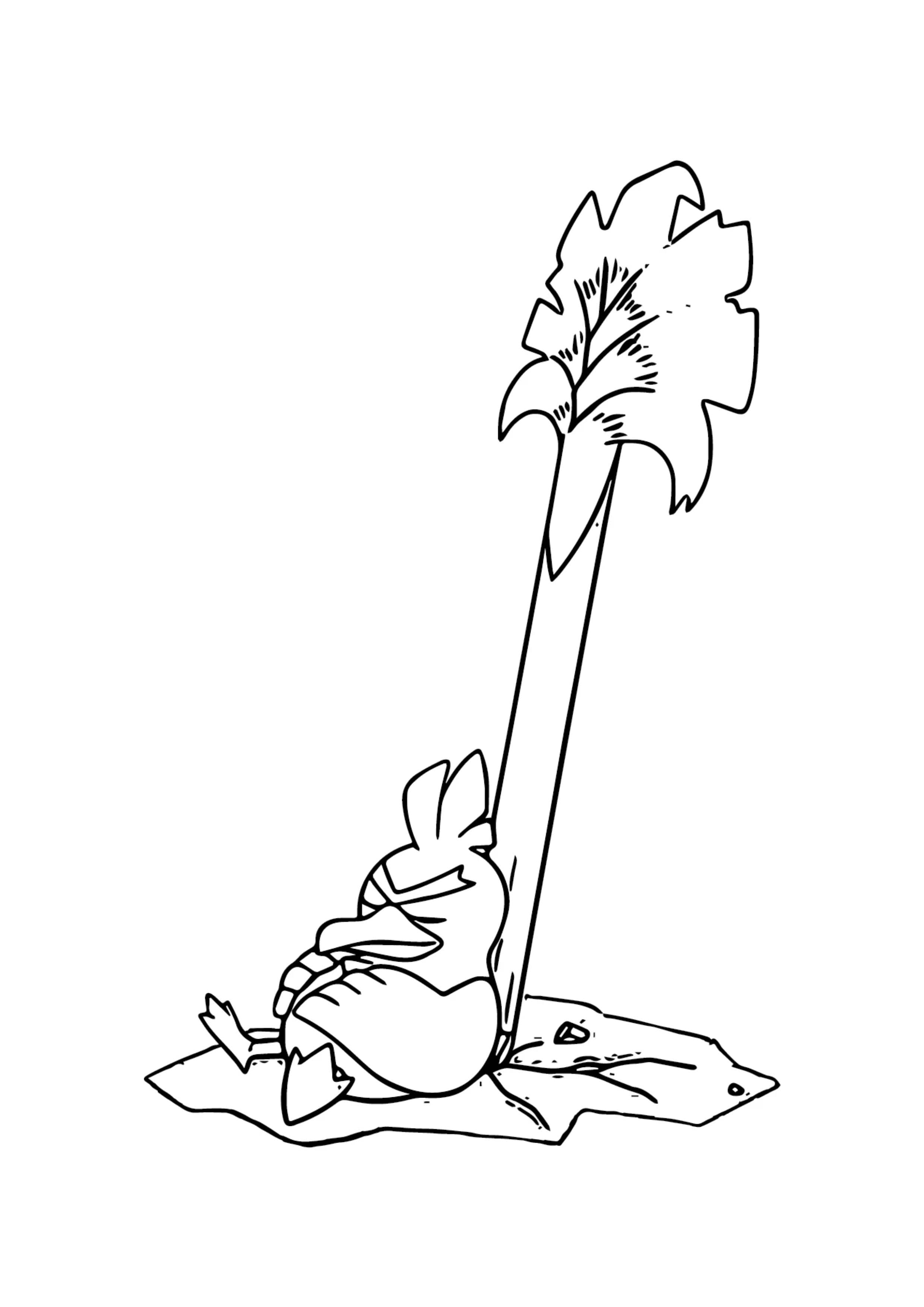 Sirfetch'd coloring page (A4) to print