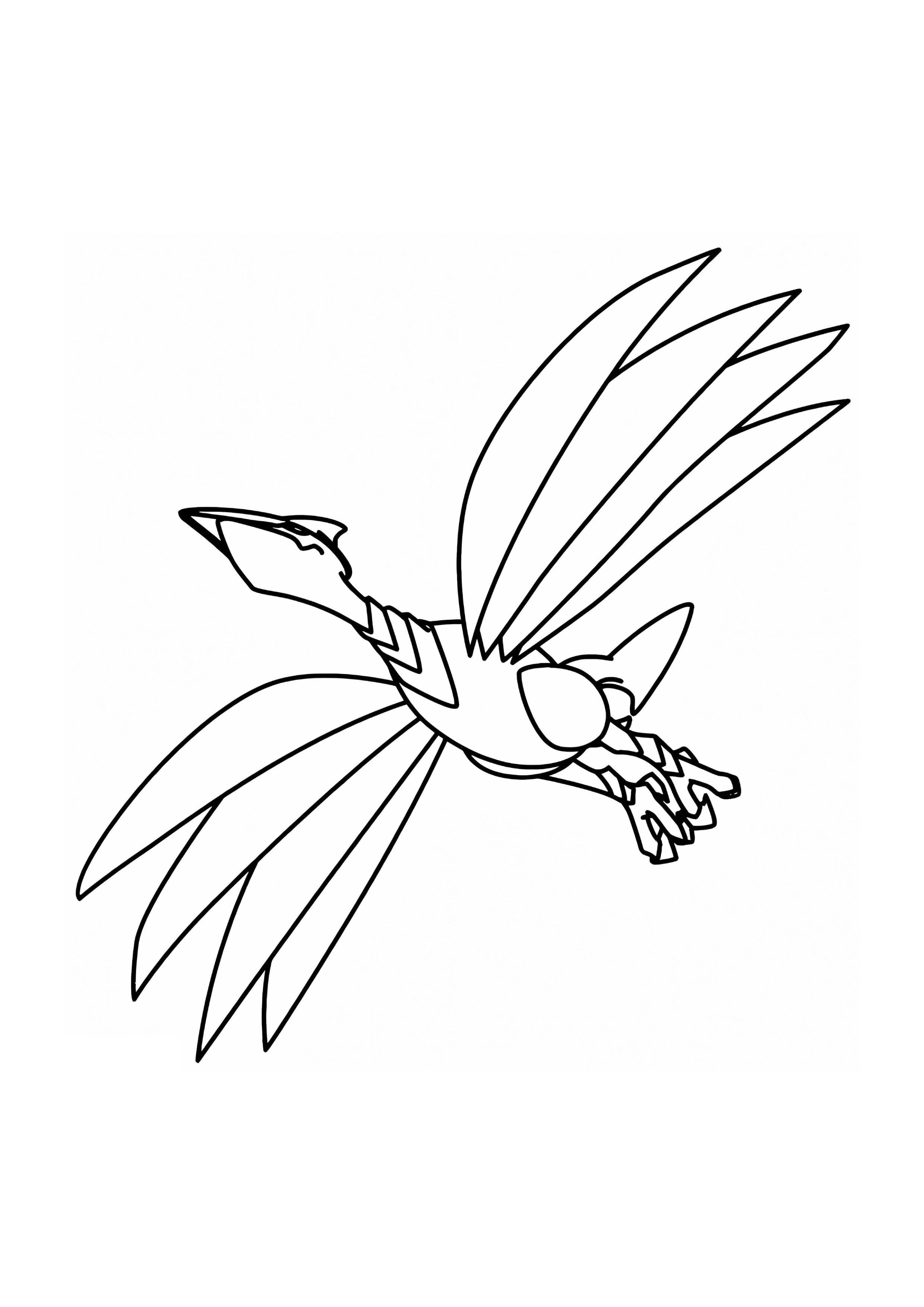 Skarmory coloring page (A4) to print