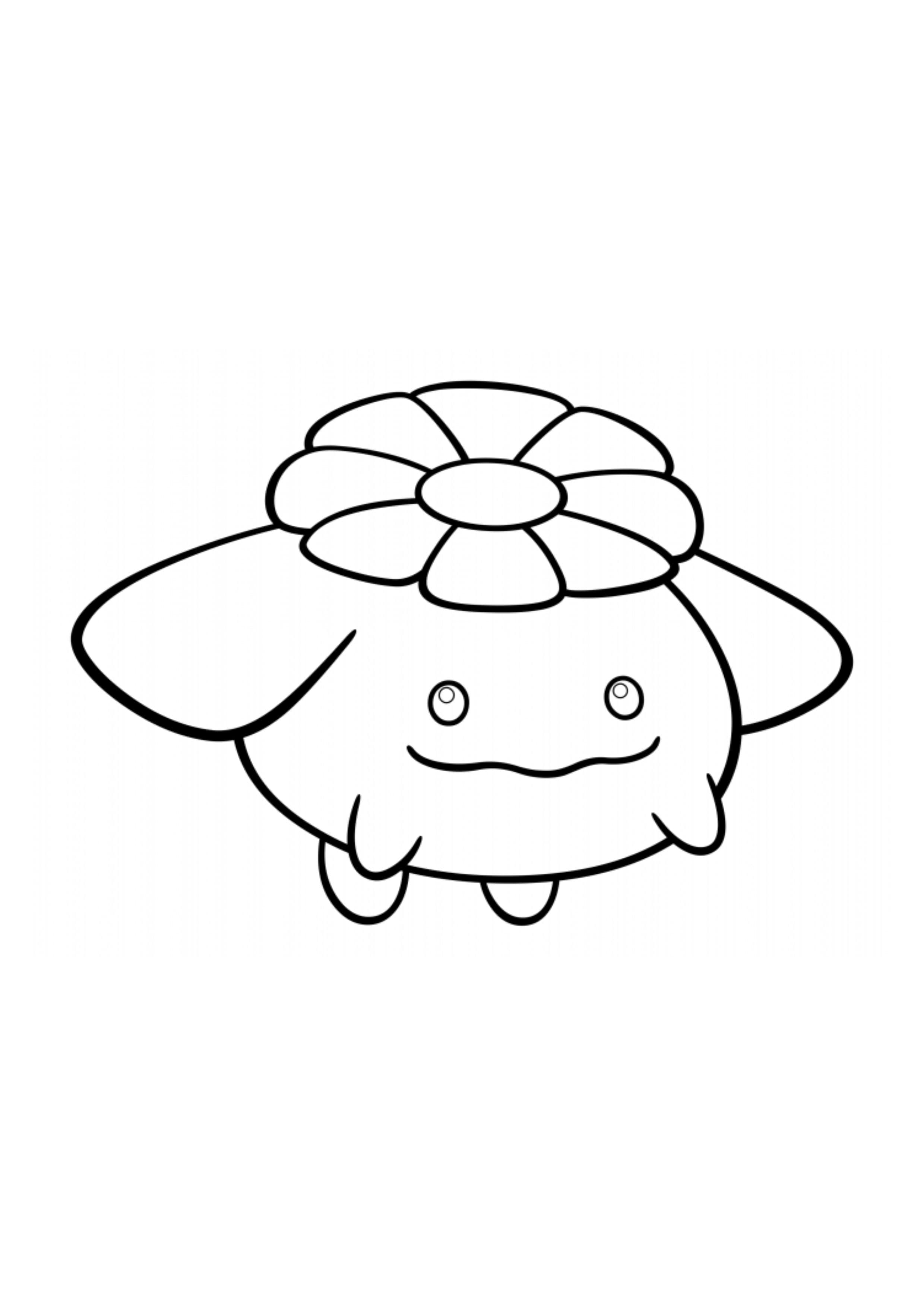 Skiploom coloring page (A4) to print