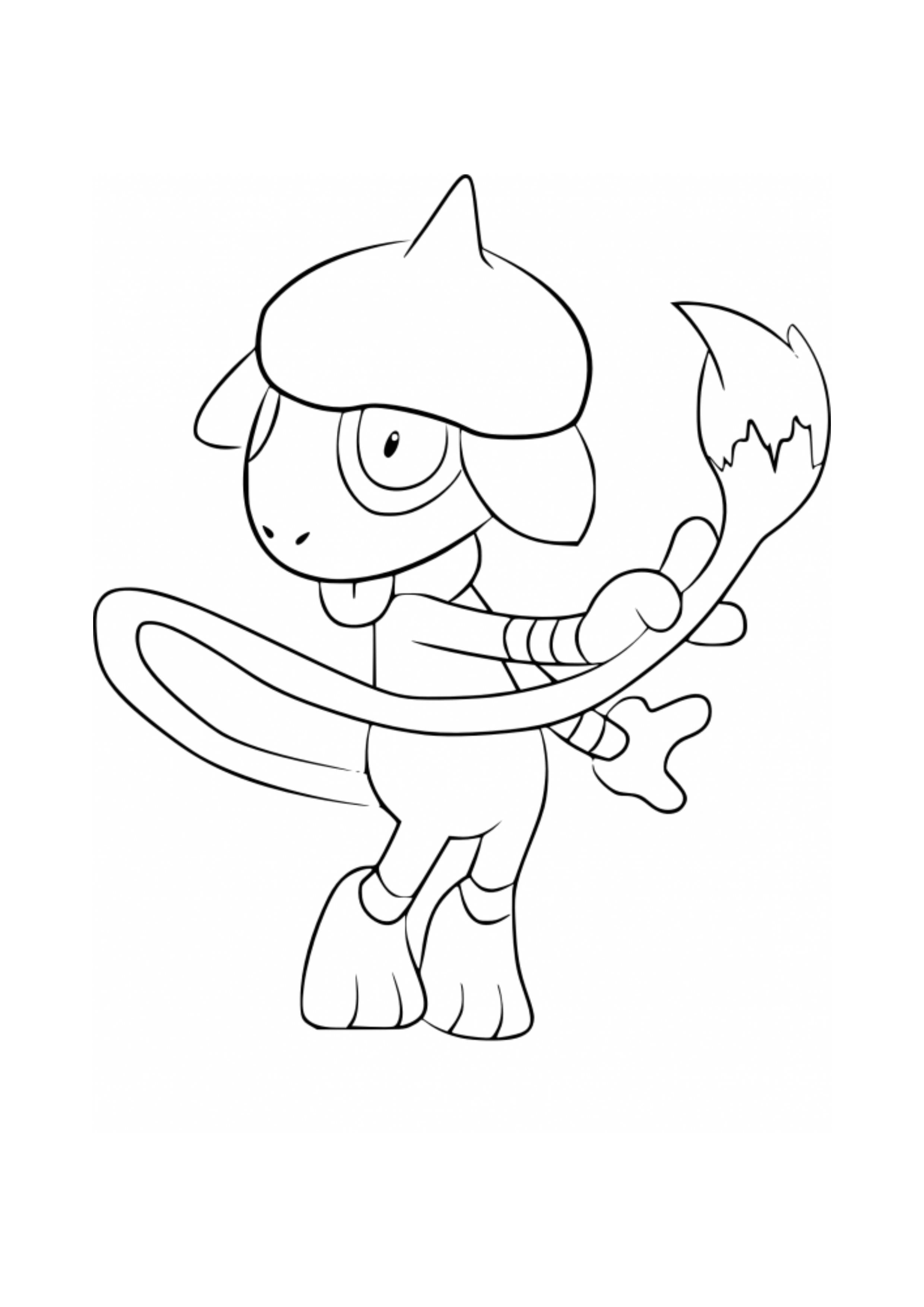 Smeargle coloring page (A4) to print
