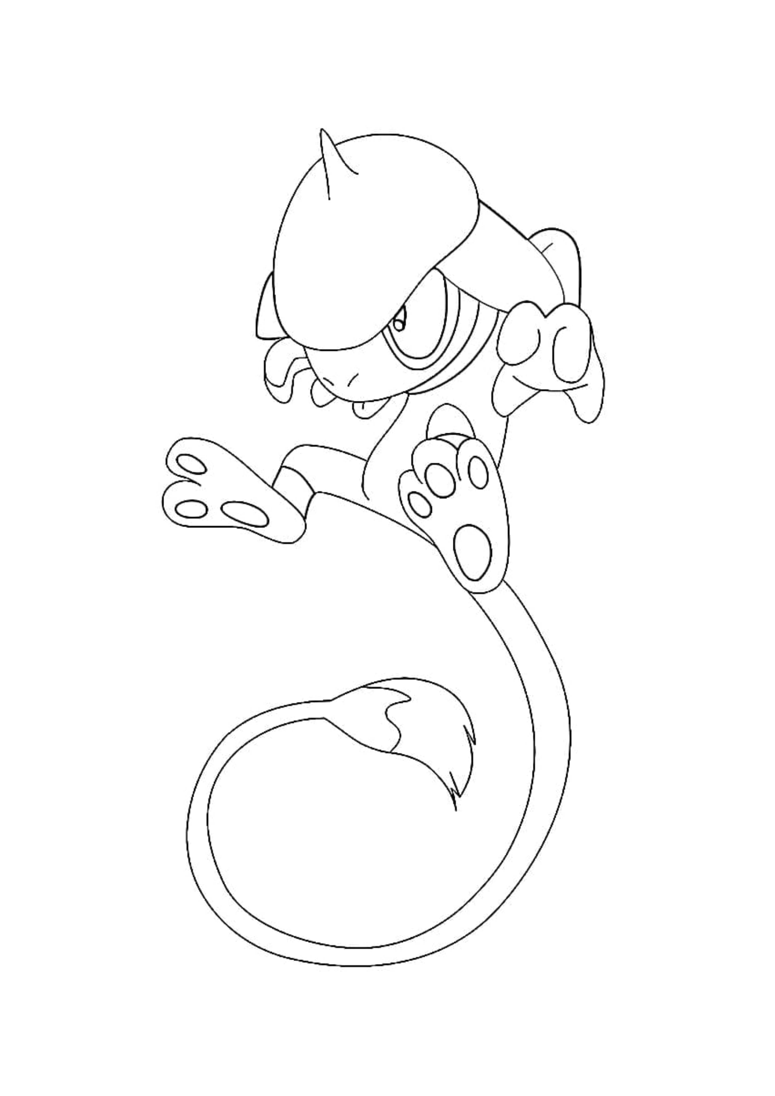 Smeargle coloring page (A4) to print