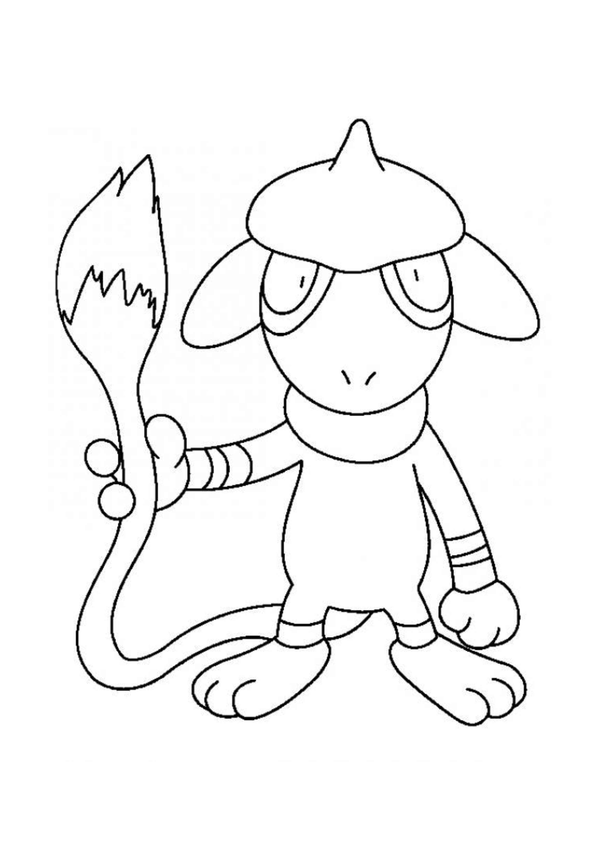 Smeargle coloring page (A4) to print