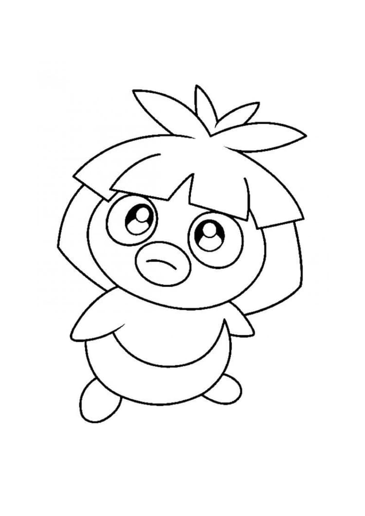 Smoochum coloring page (A4) to print