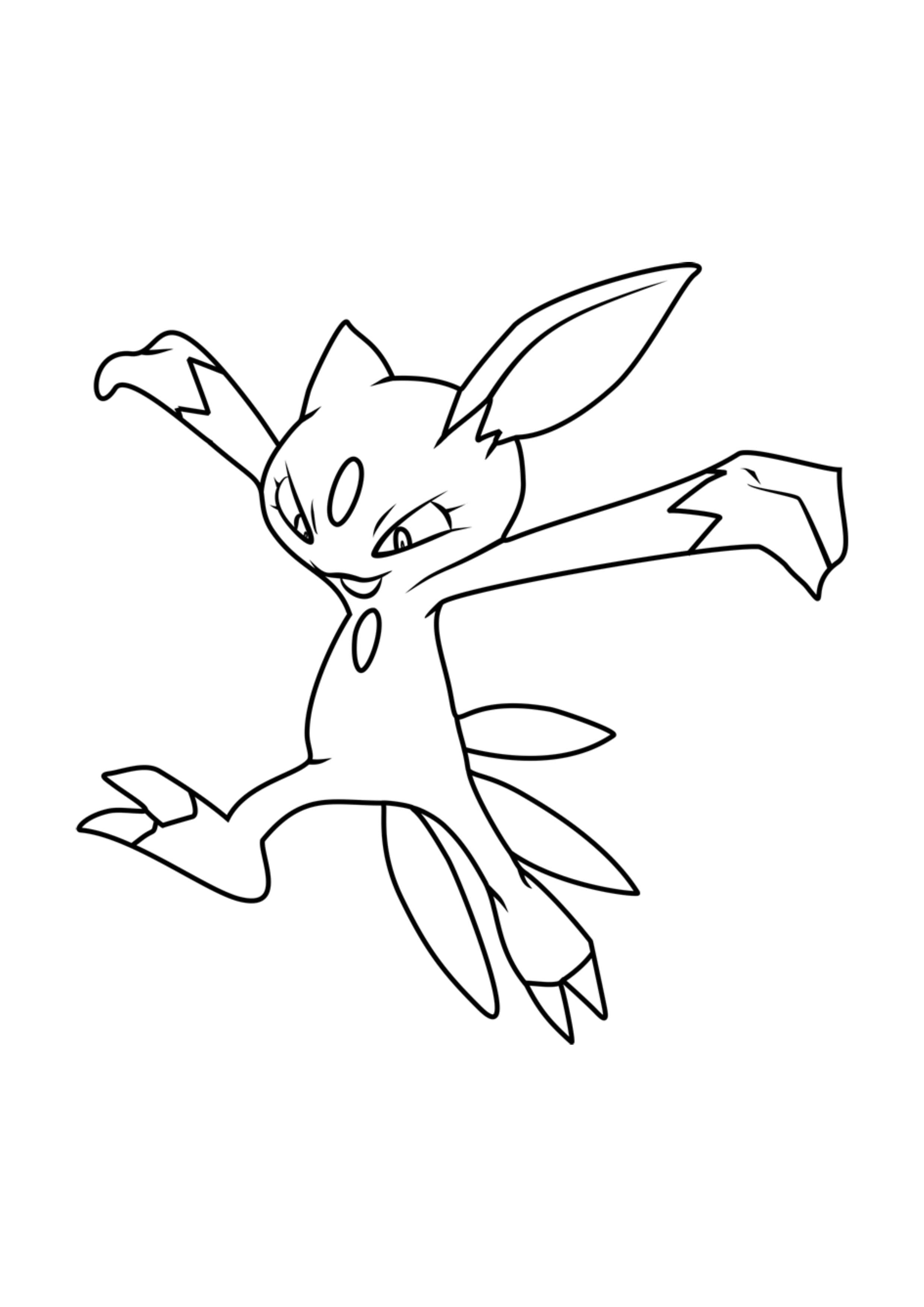 Sneasel coloring page (A4) to print