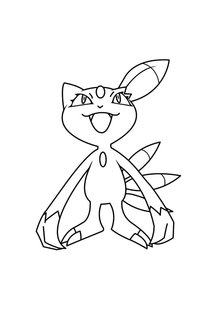 Sneasel coloring page (A4) to print