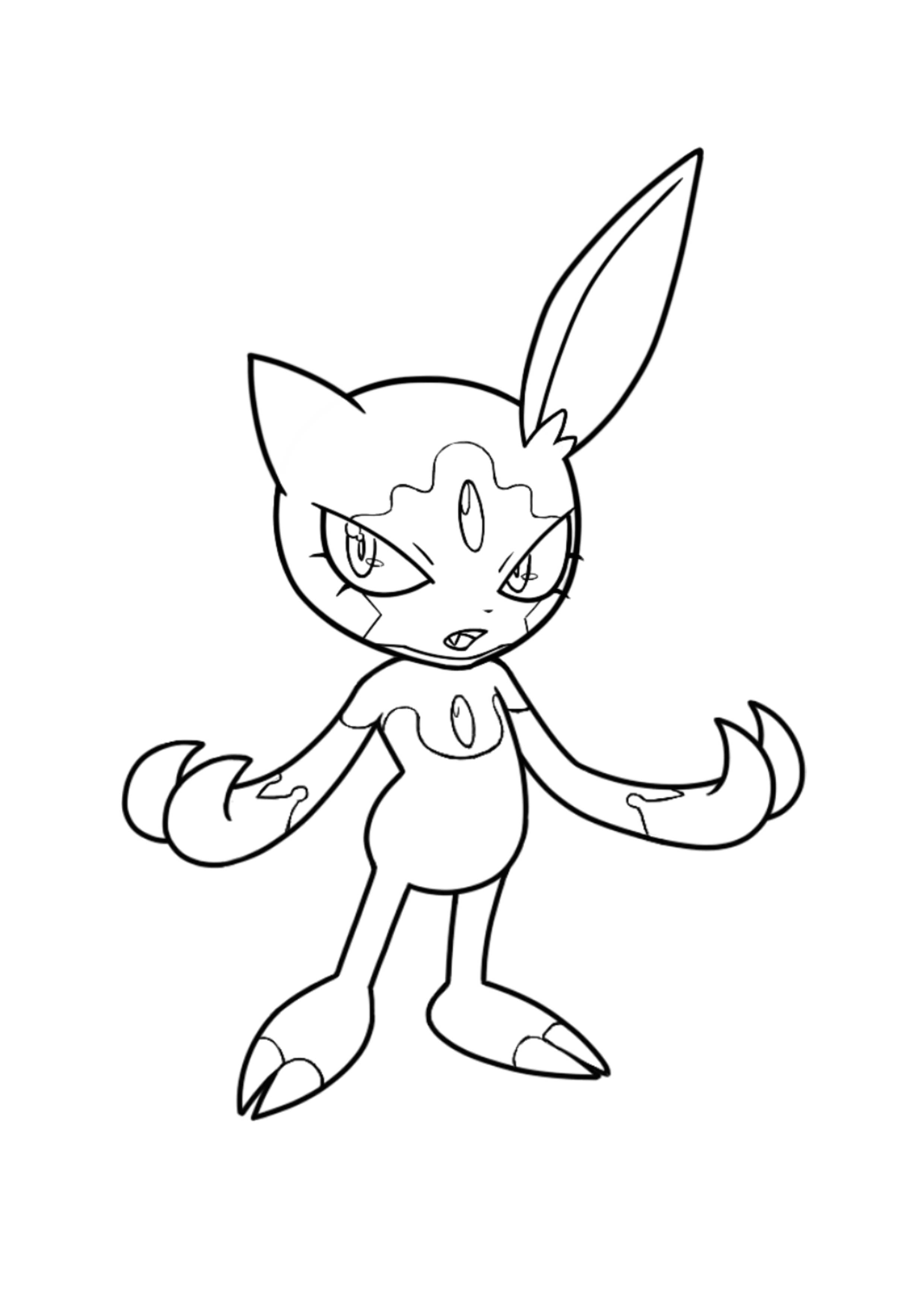 Sneasel coloring page (A4) to print
