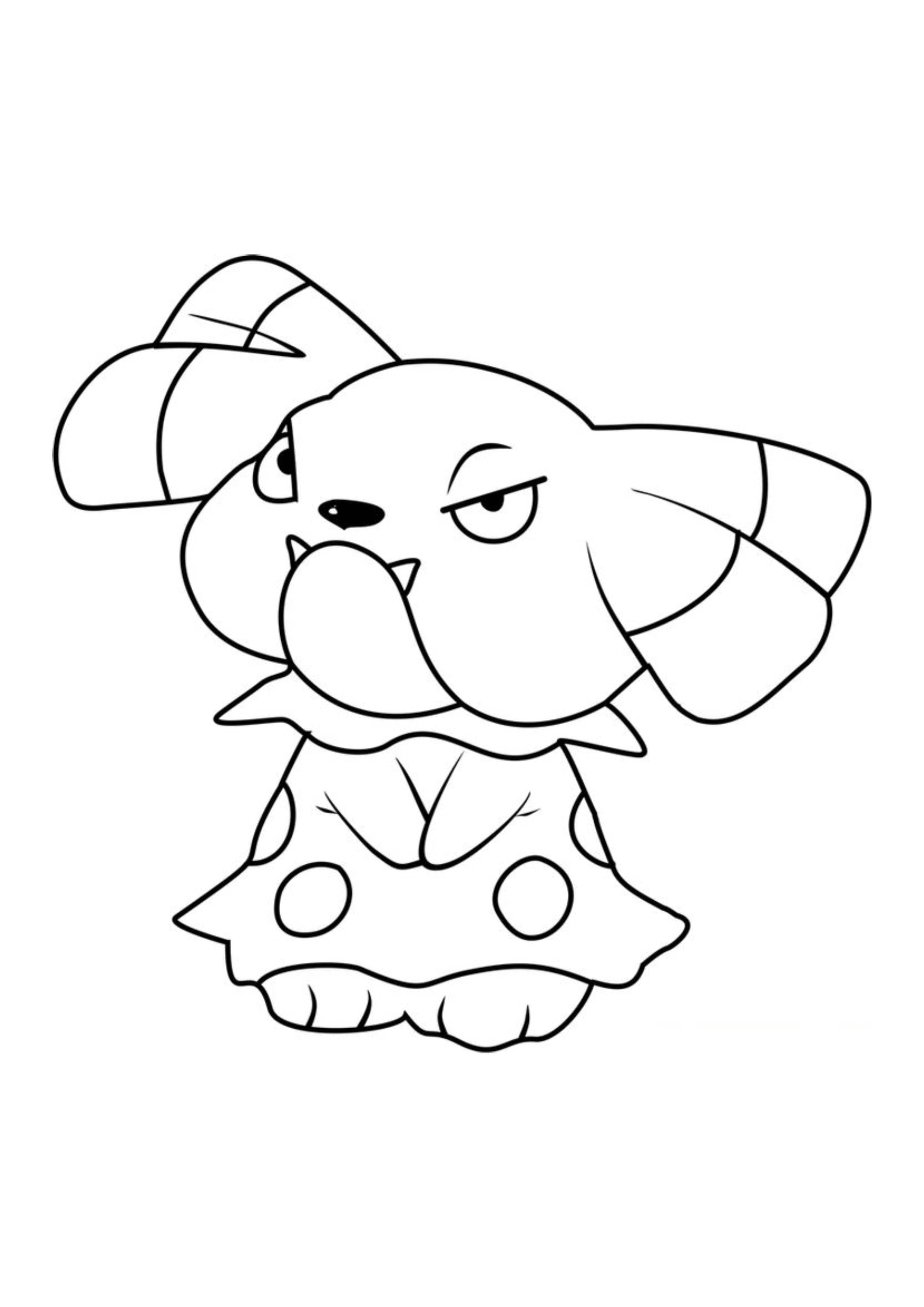 Snubbull coloring page (A4) to print
