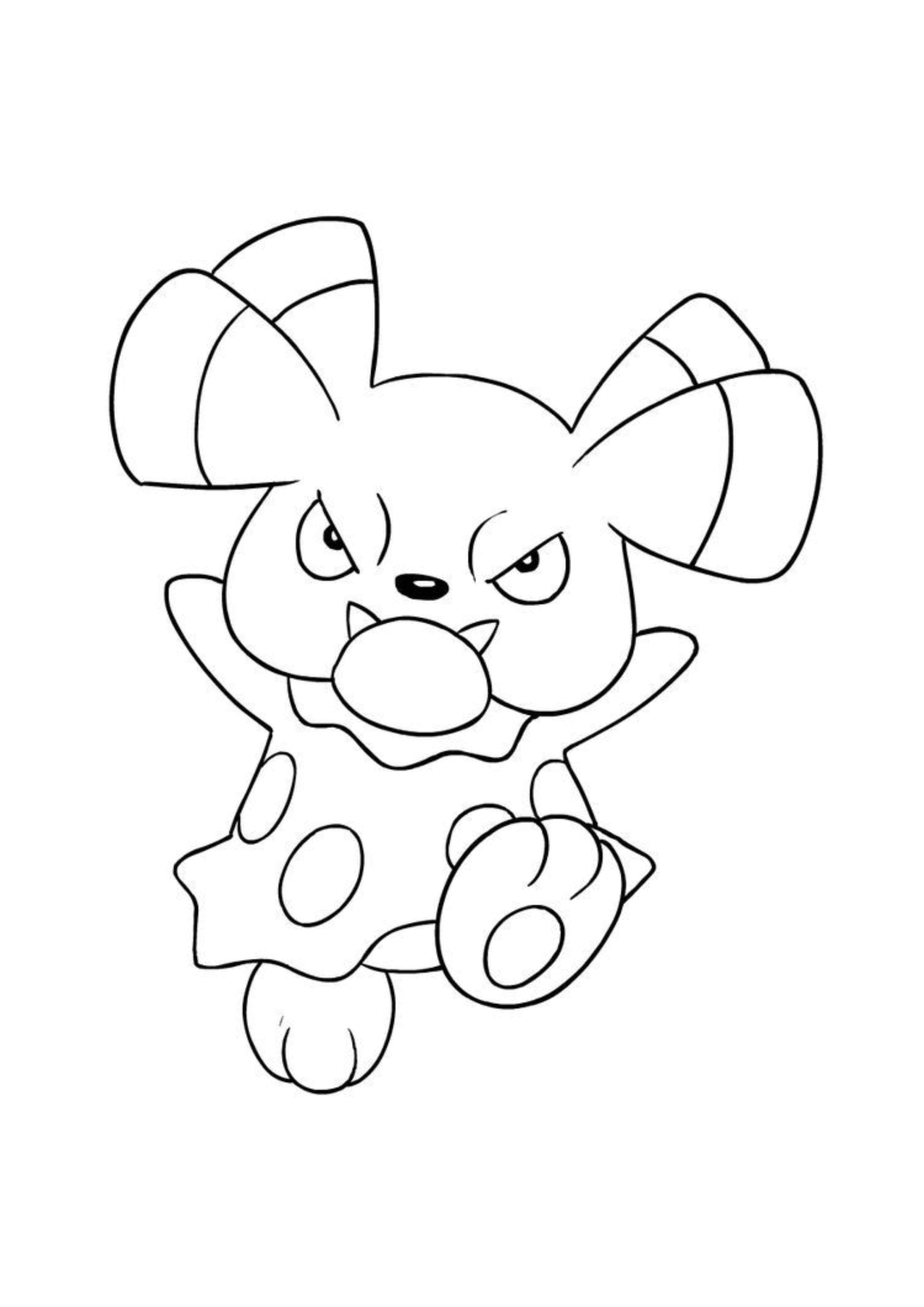 Snubbull coloring page (A4) to print