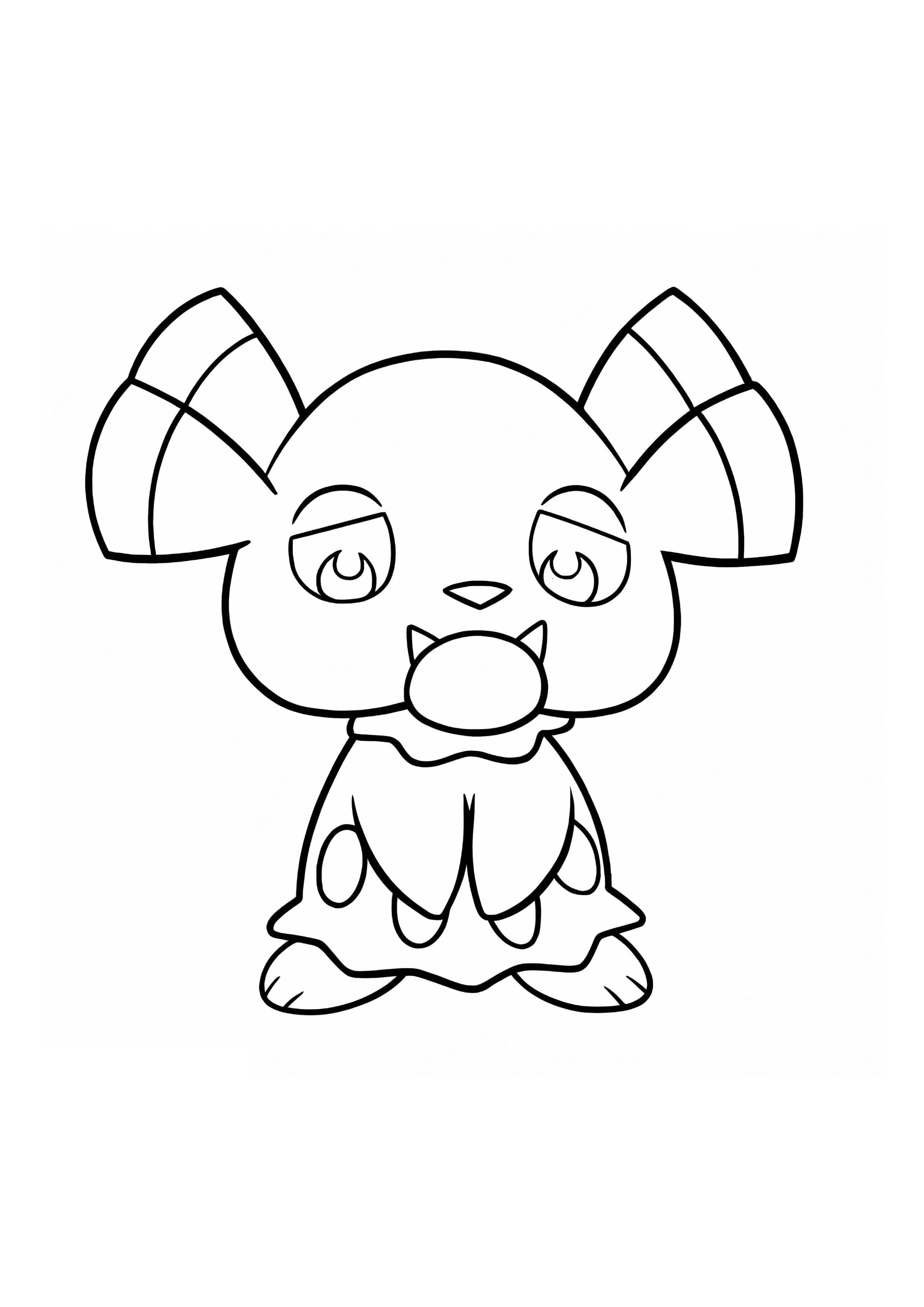 Snubbull coloring page (A4) to print