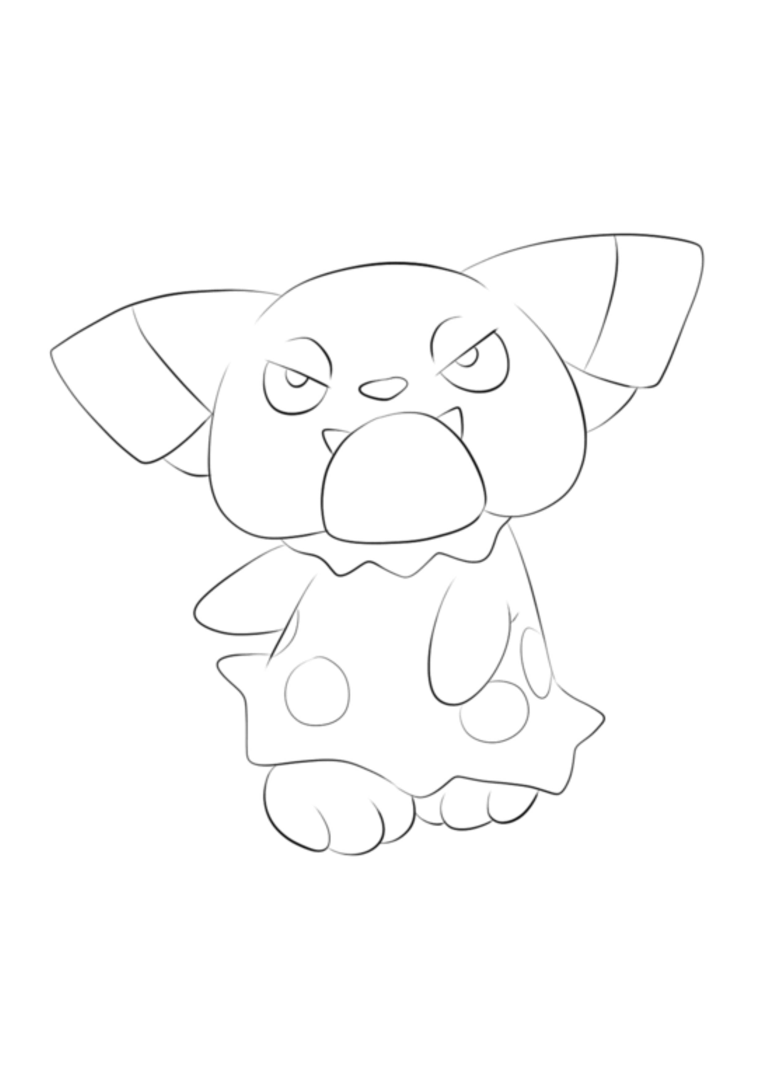 Snubbull coloring page (A4) to print