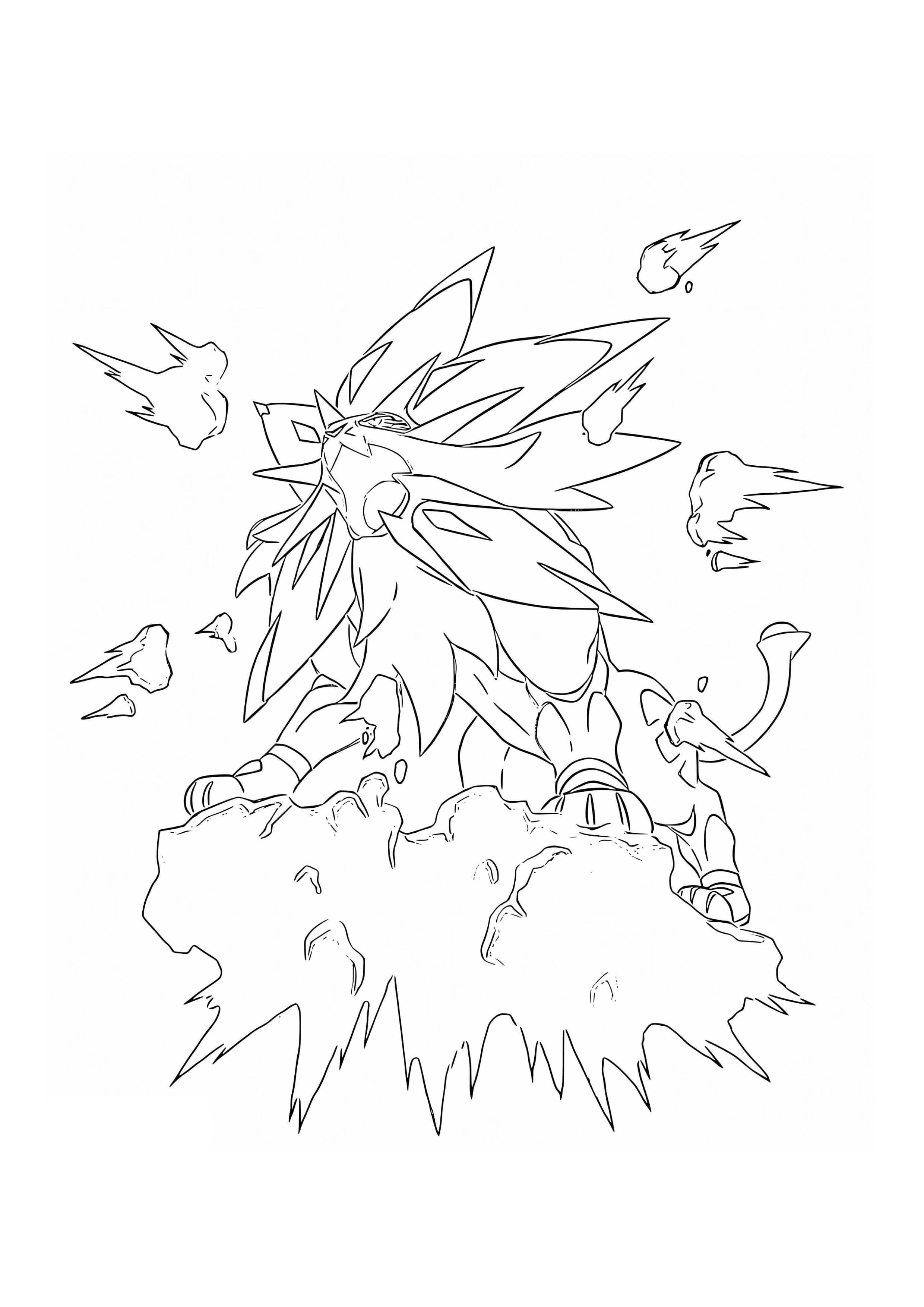 Solgaleo coloring page (A4) to print