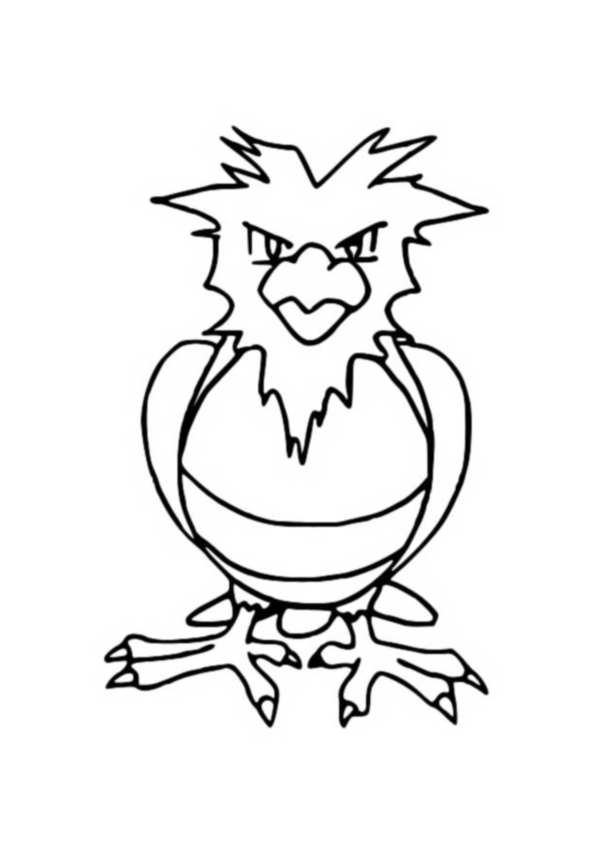 Spearow coloring page (A4) to print