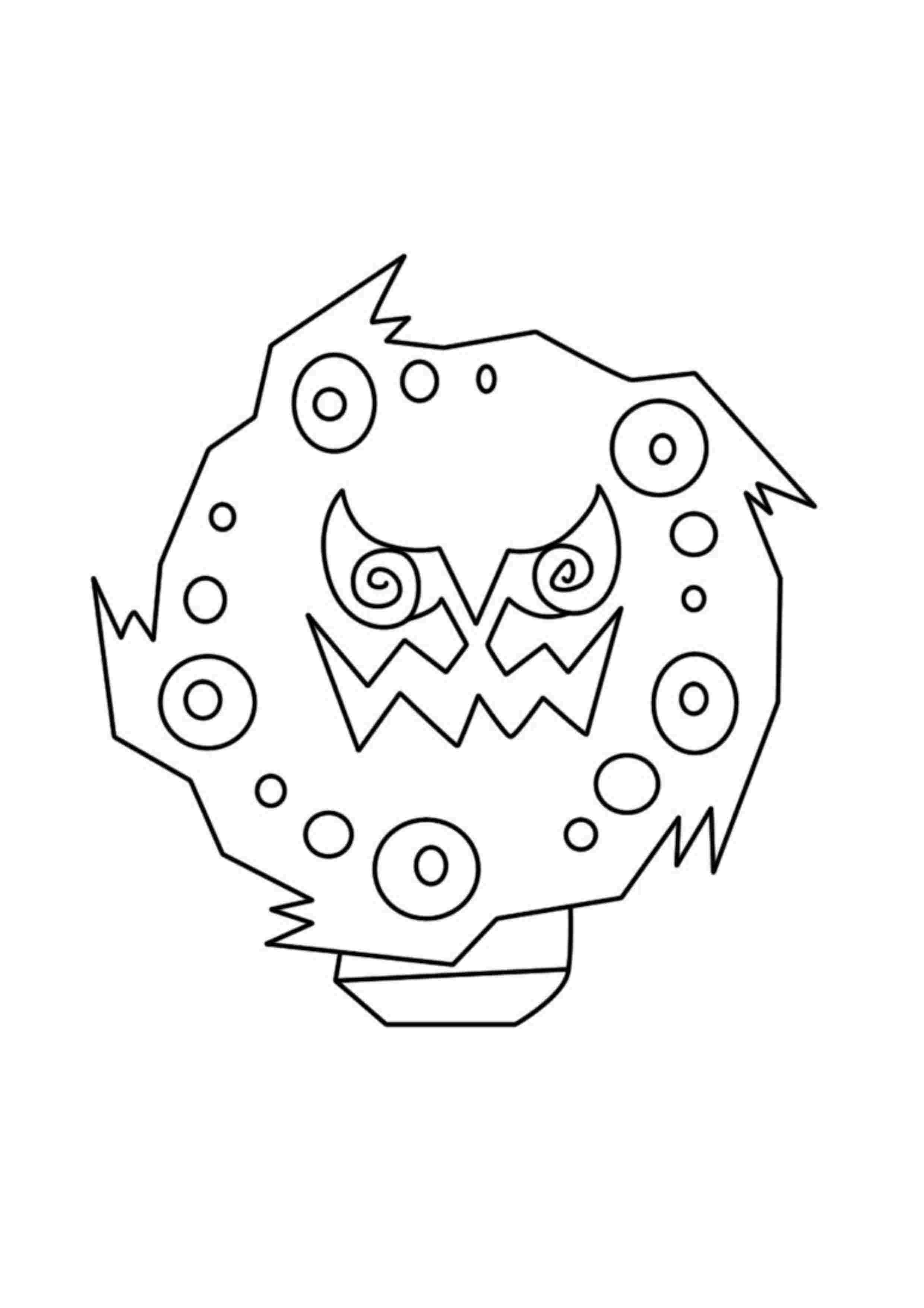 Spiritomb coloring page (A4) to print