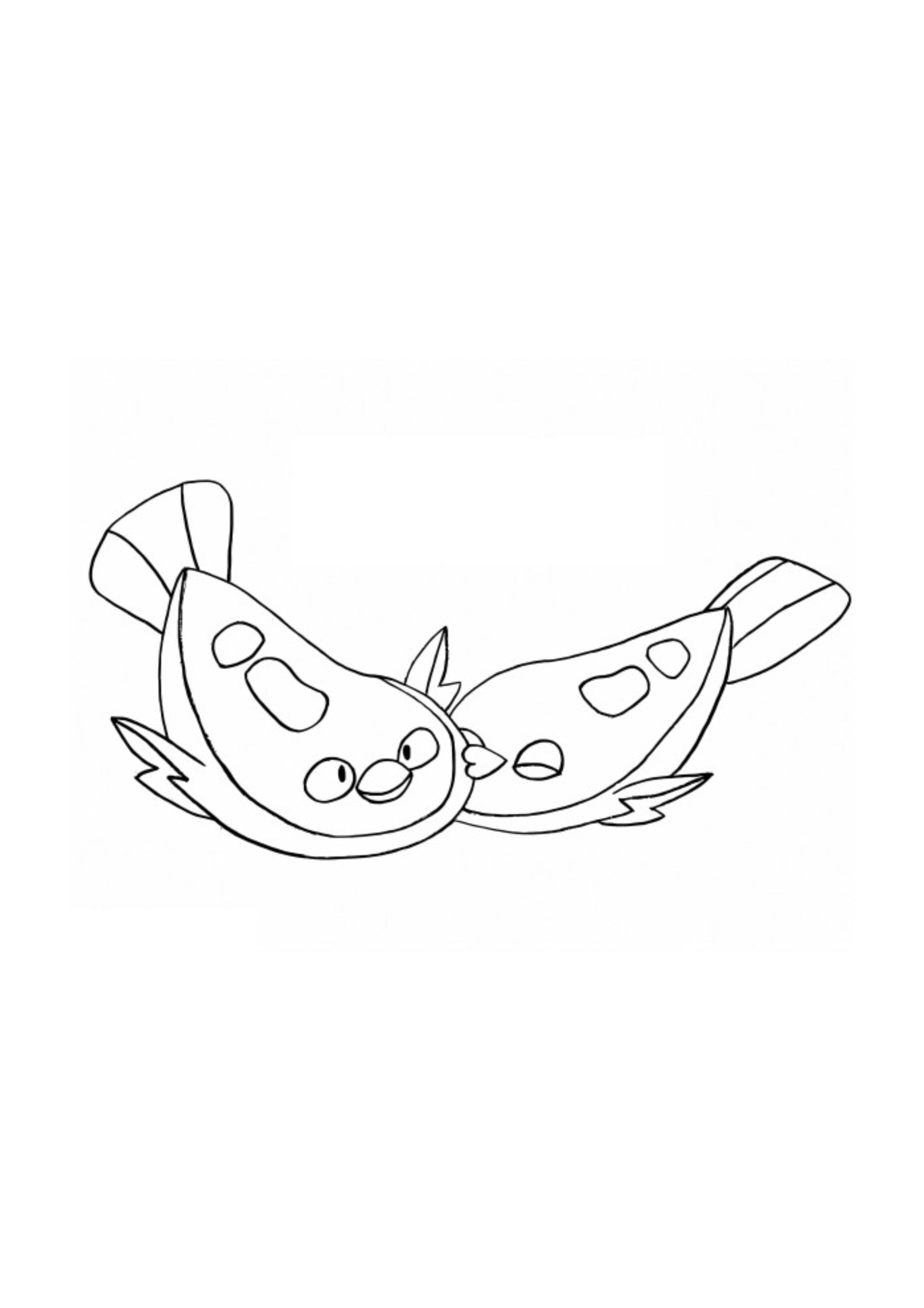 Stunfisk coloring page (A4) to print