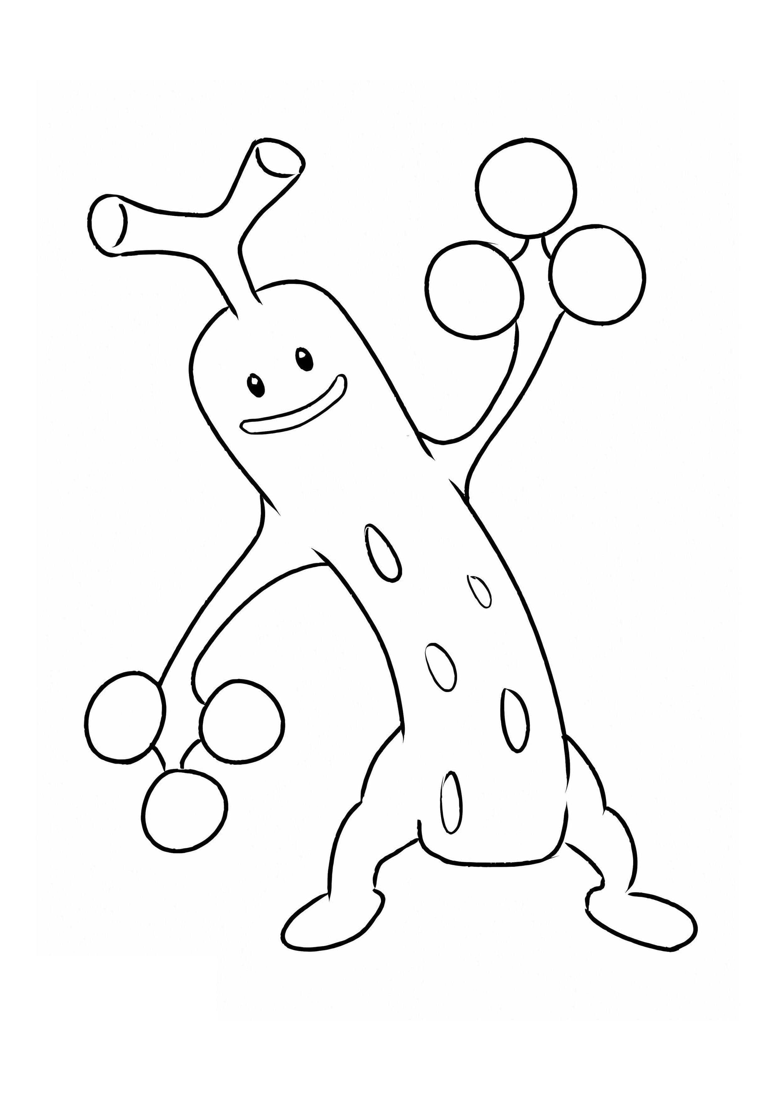 Sudowoodo coloring page (A4) to print