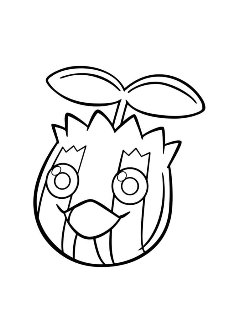 Sunkern coloring page (A4) to print