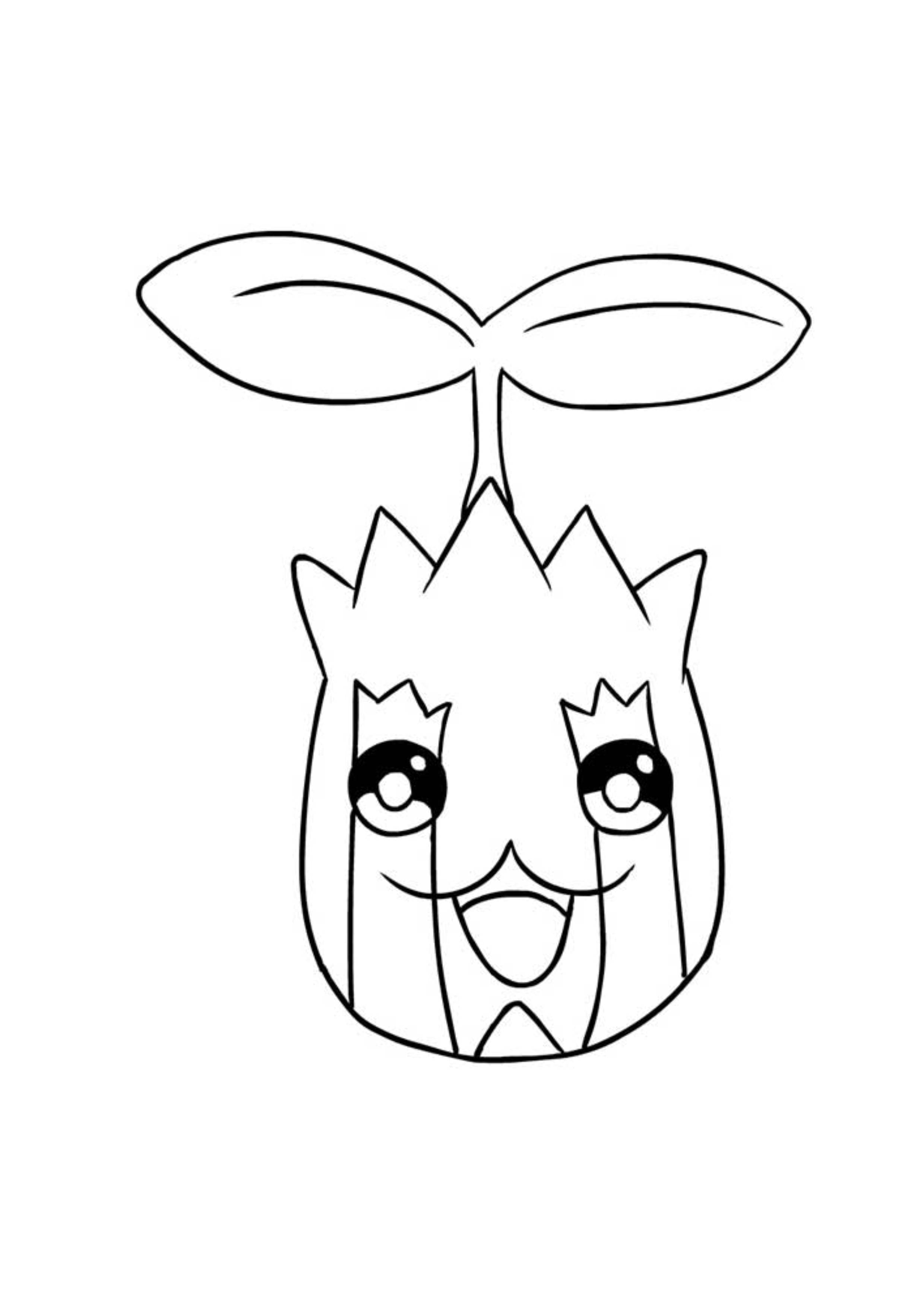 Sunkern coloring page (A4) to print