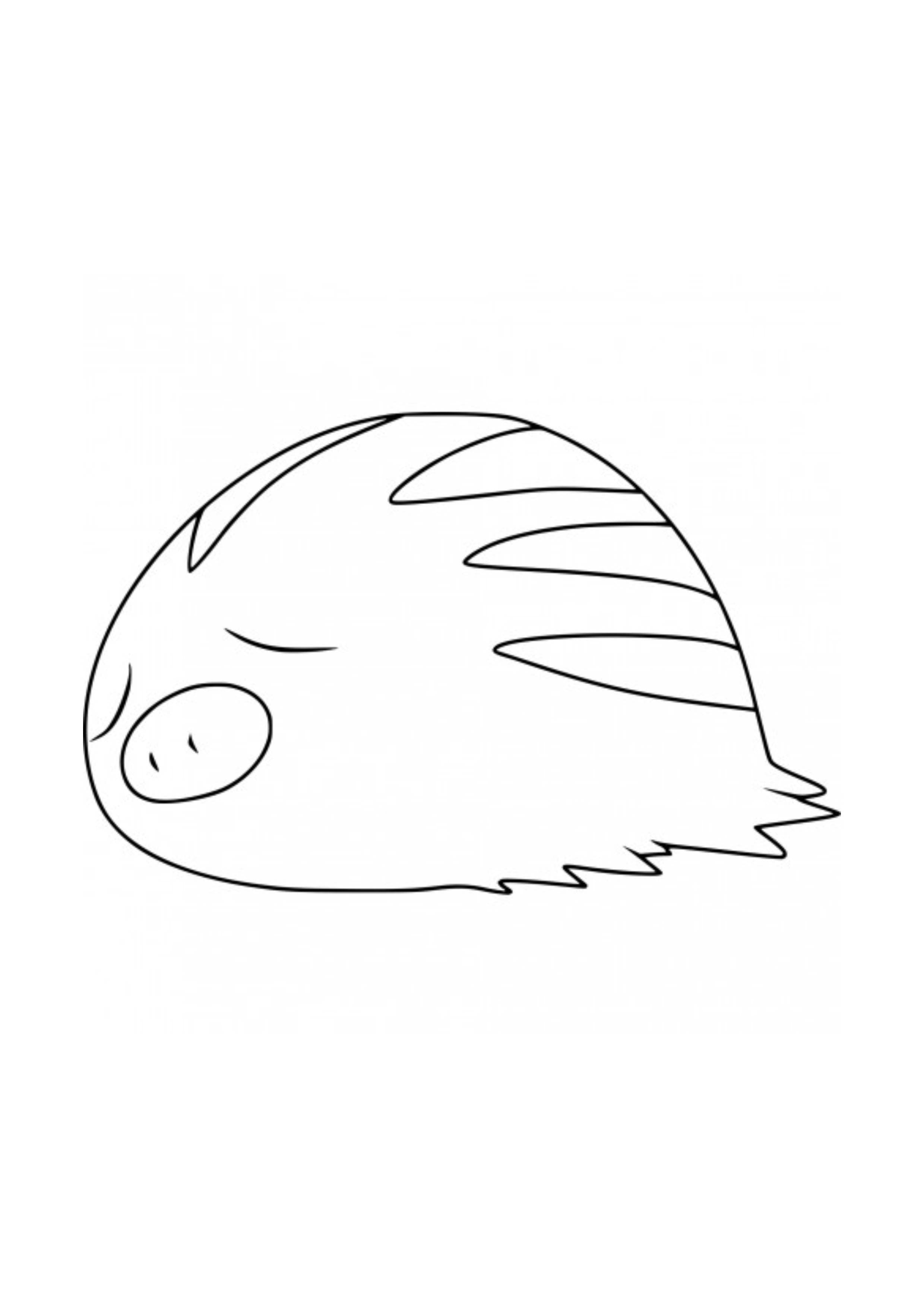 Swinub coloring page (A4) to print
