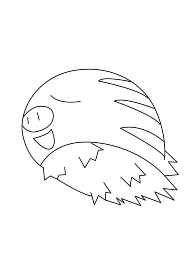 Swinub coloring page (A4) to print
