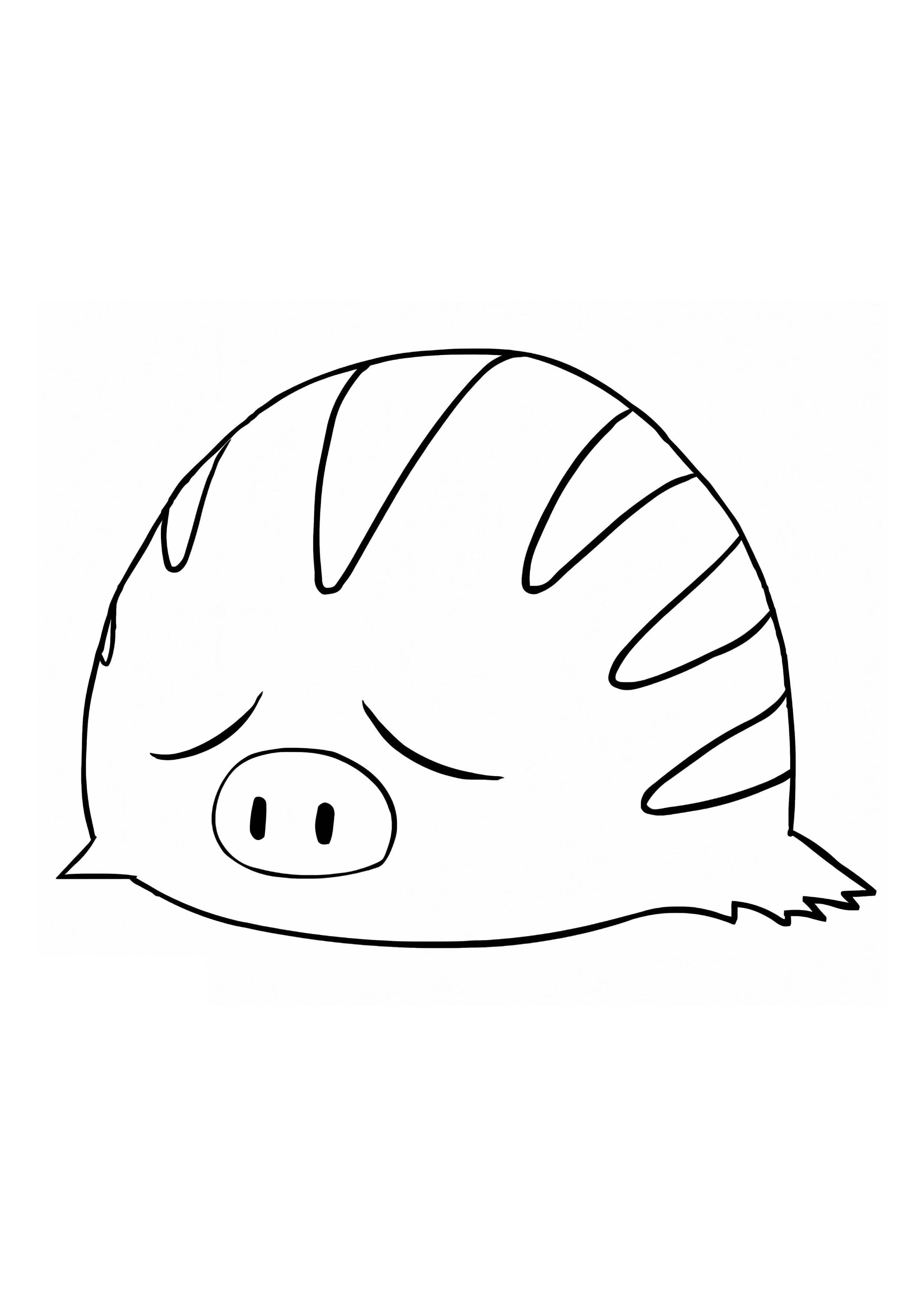 Swinub coloring page (A4) to print