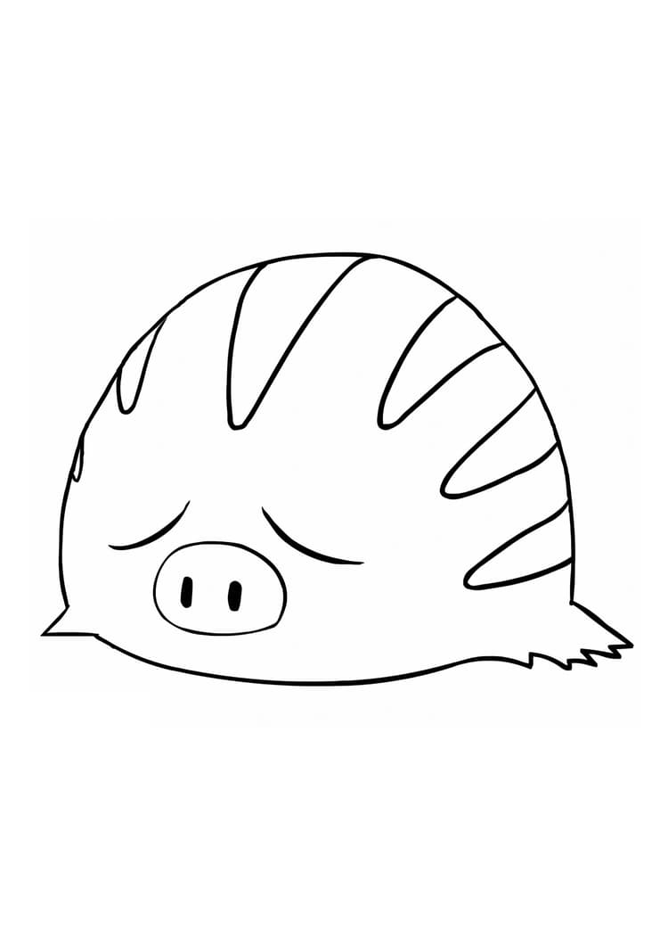 Swinub coloring page (A4) to print