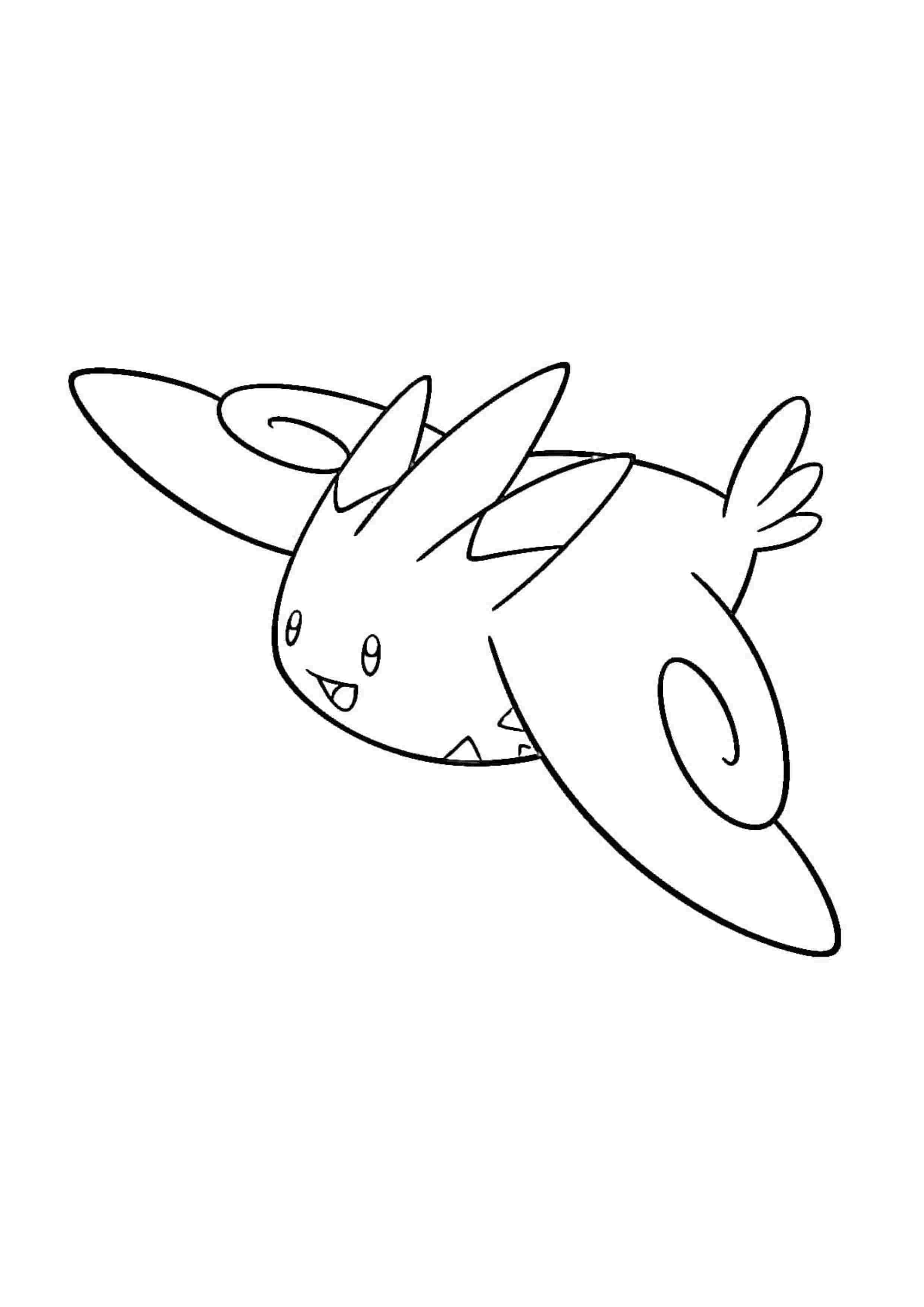 Togekiss coloring page (A4) to print