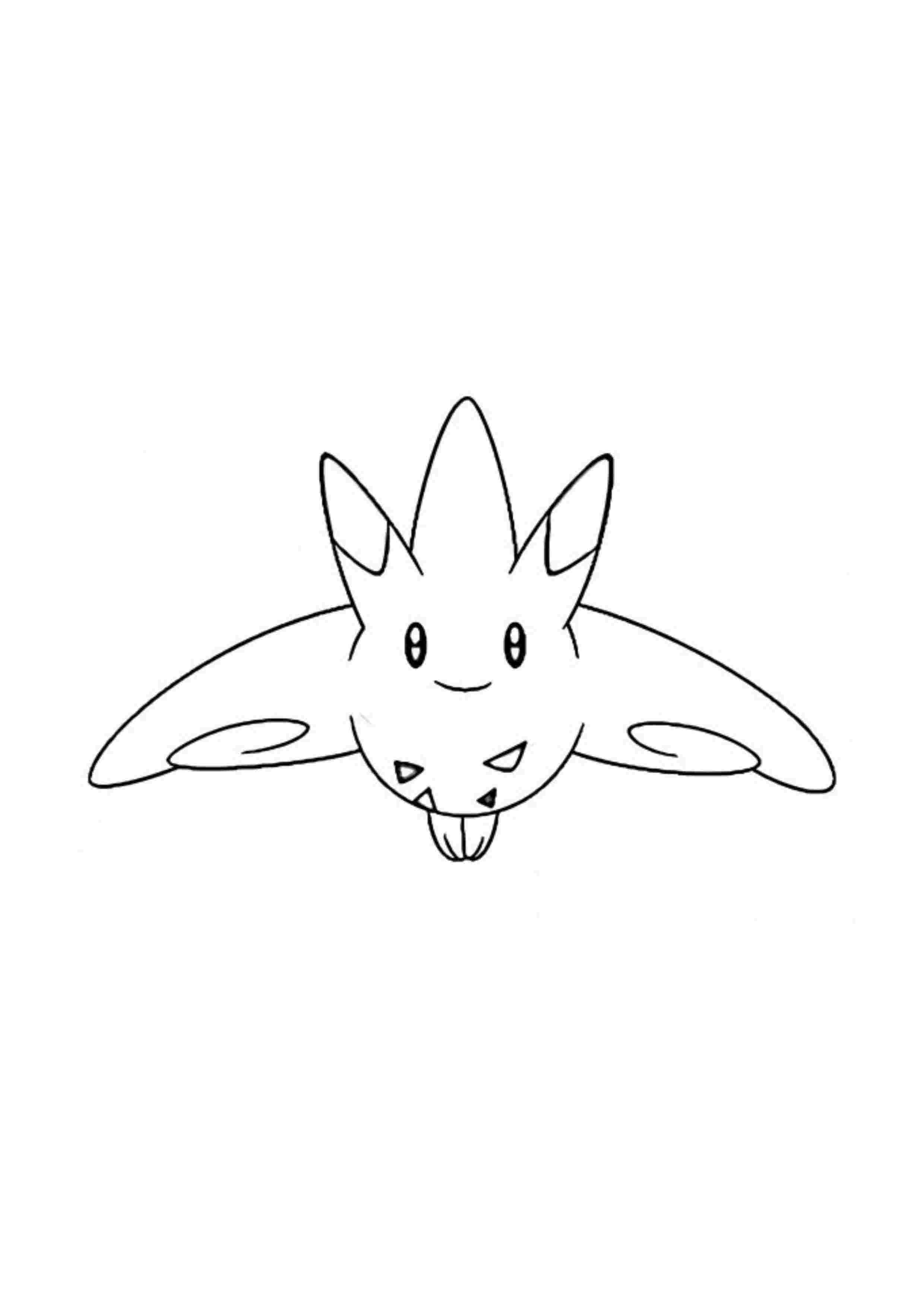 Togekiss coloring page (A4) to print