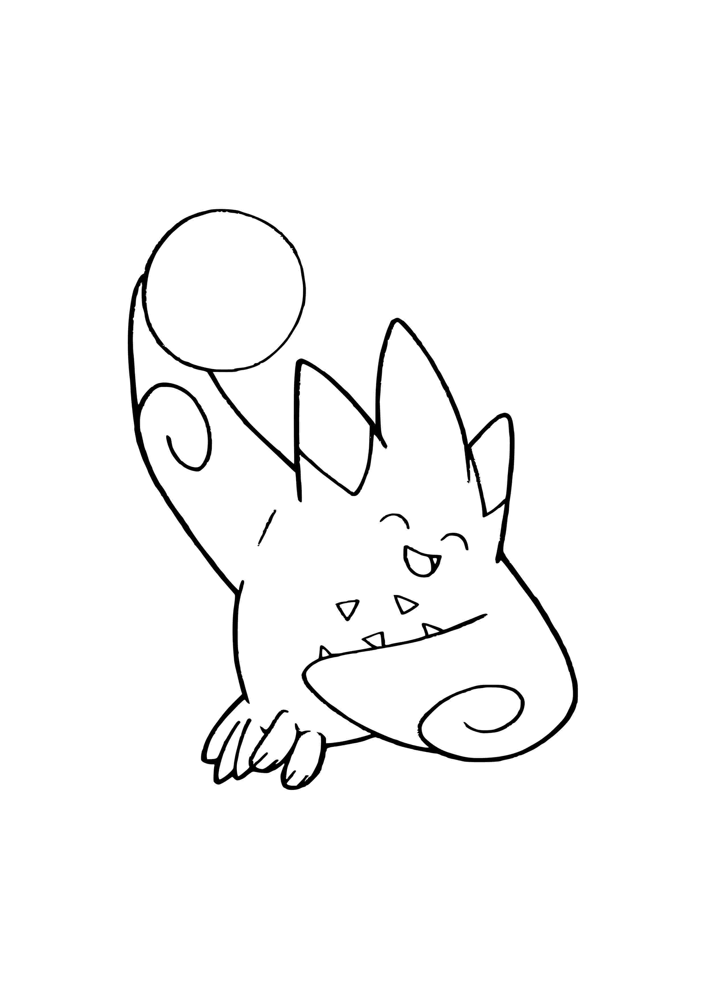 Togekiss coloring page (A4) to print