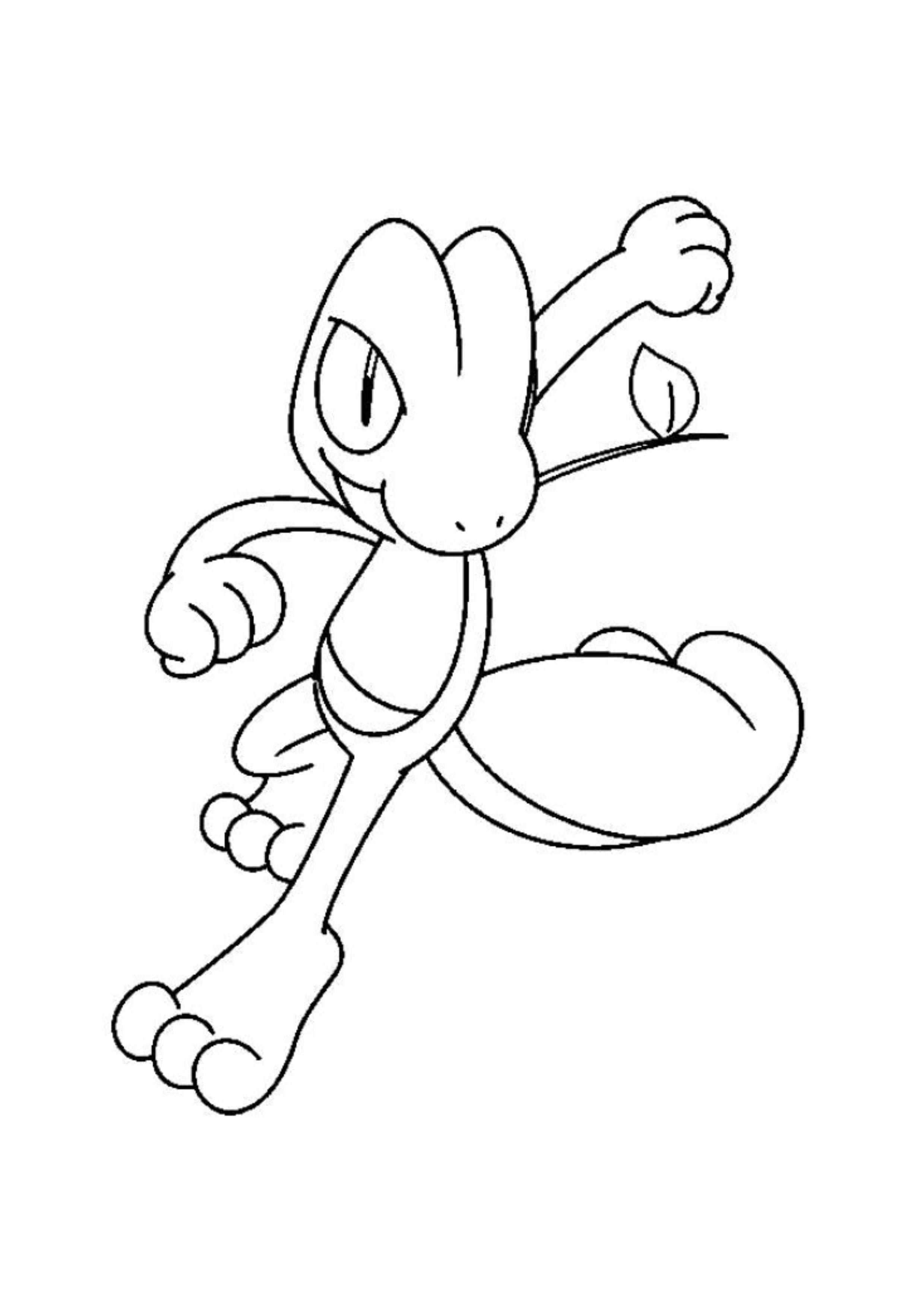 Treecko coloring page (A4) to print