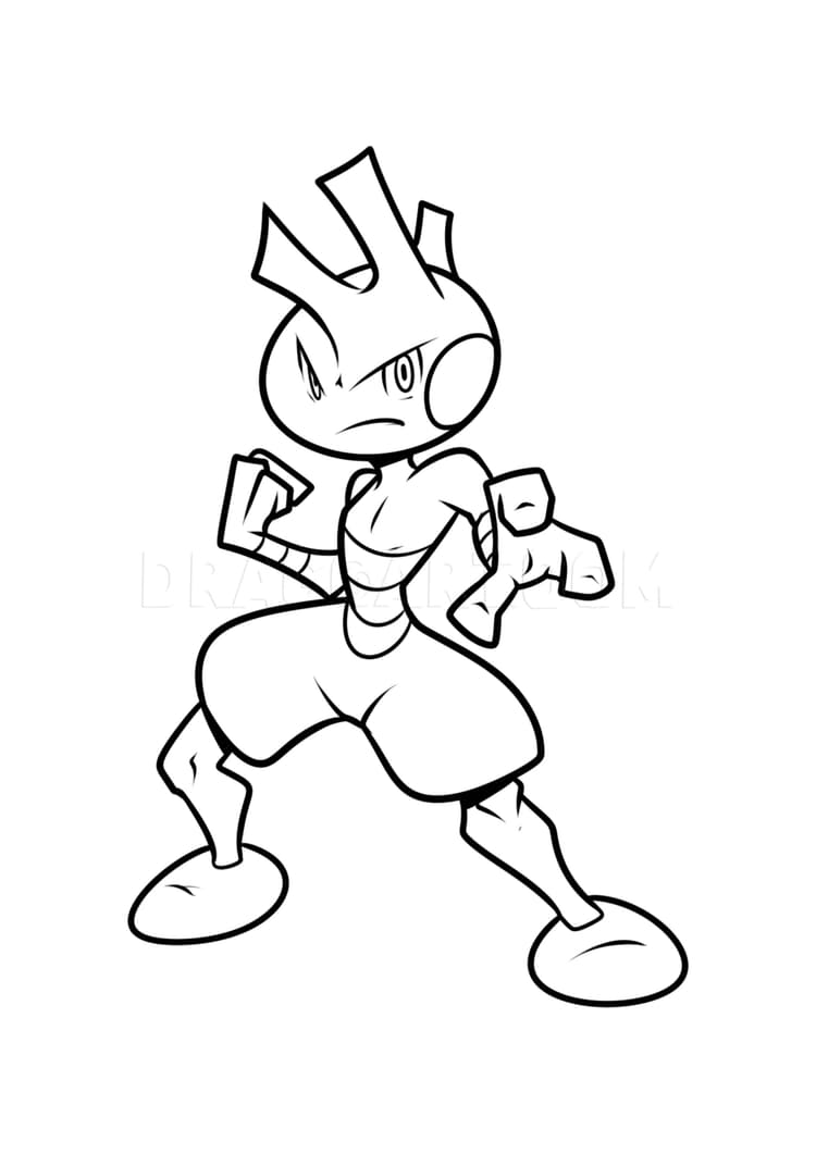 Tyrogue coloring page (A4) to print