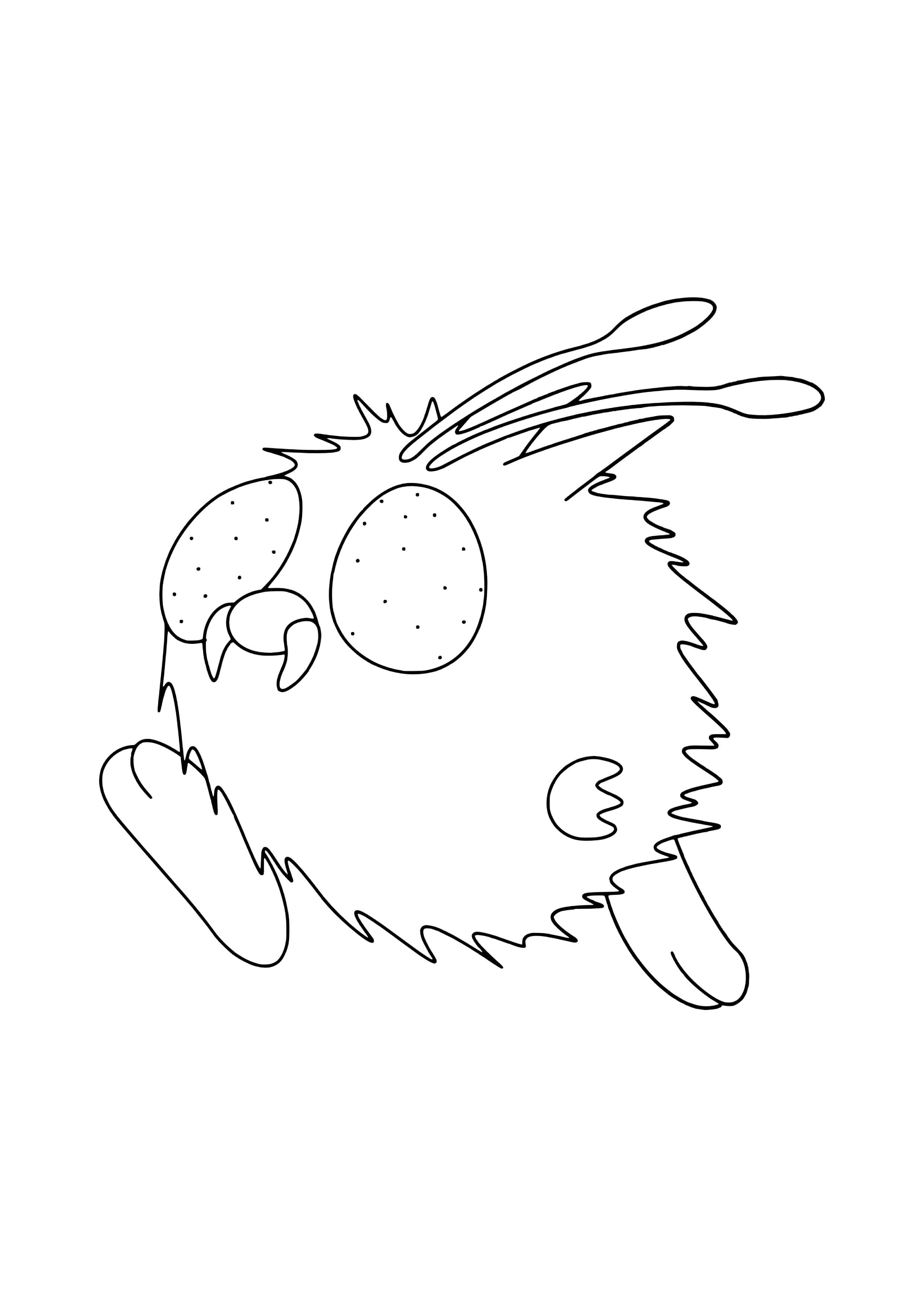 Venonat coloring page (A4) to print