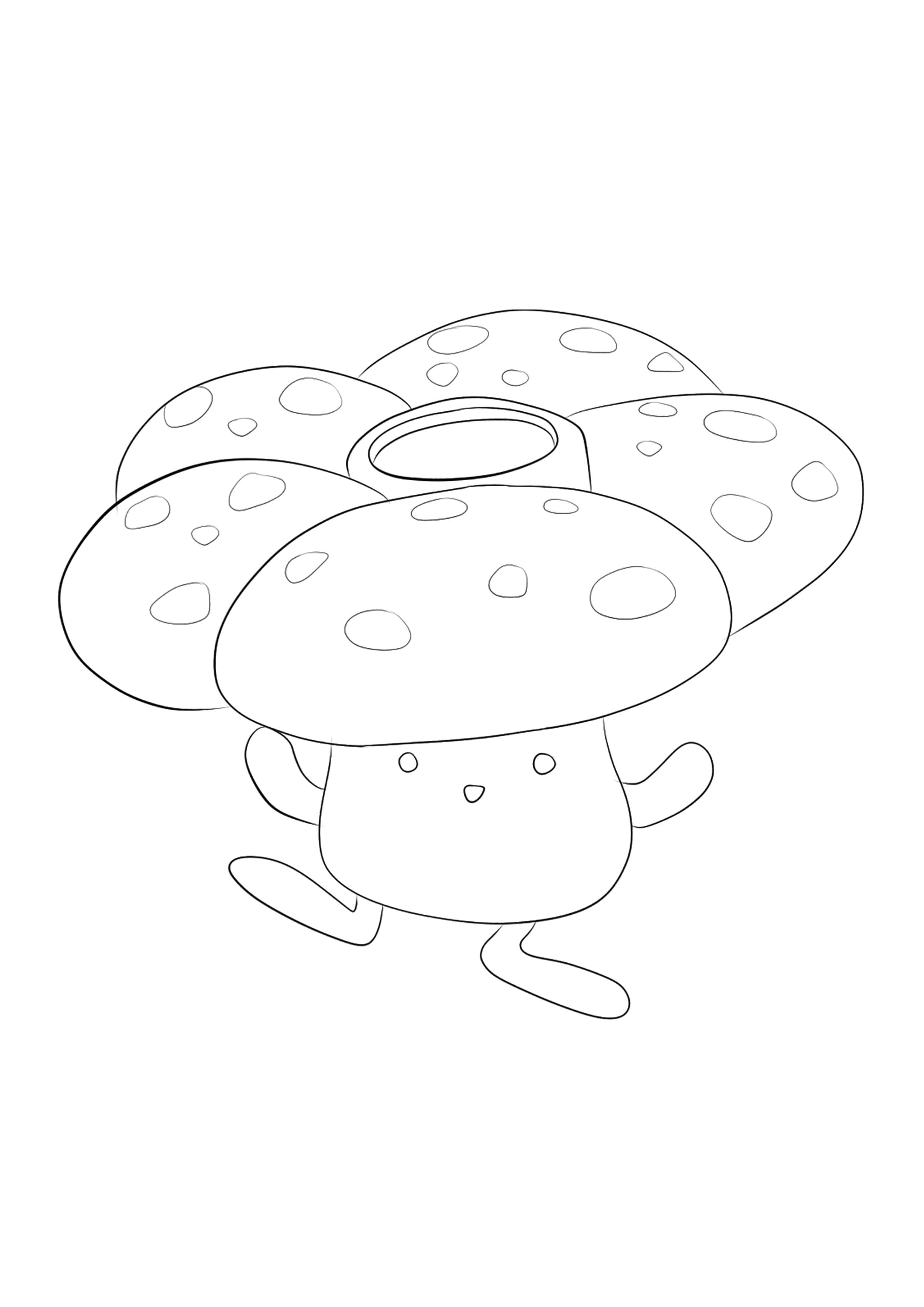 Vileplume coloring page (A4) to print